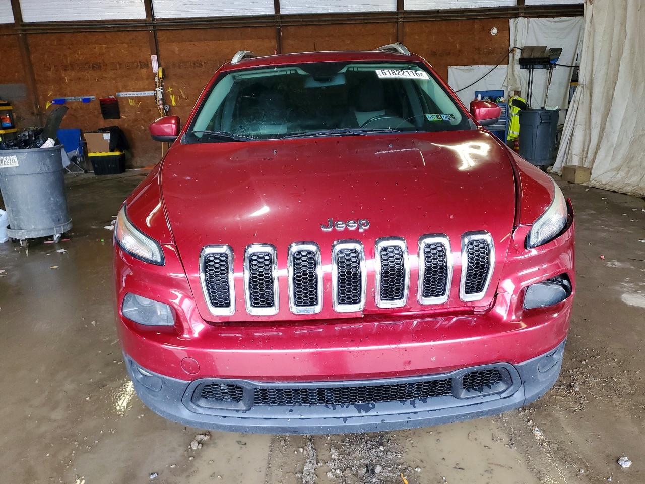 2014 Jeep Cherokee Latitude Red vin: 1C4PJMCS4EW114619