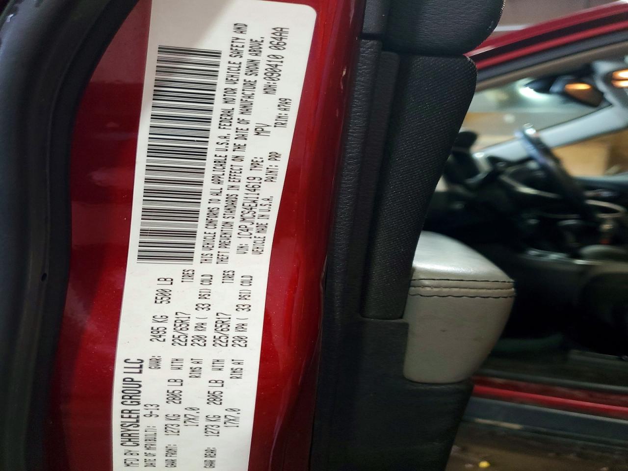 2014 Jeep Cherokee Latitude Red vin: 1C4PJMCS4EW114619
