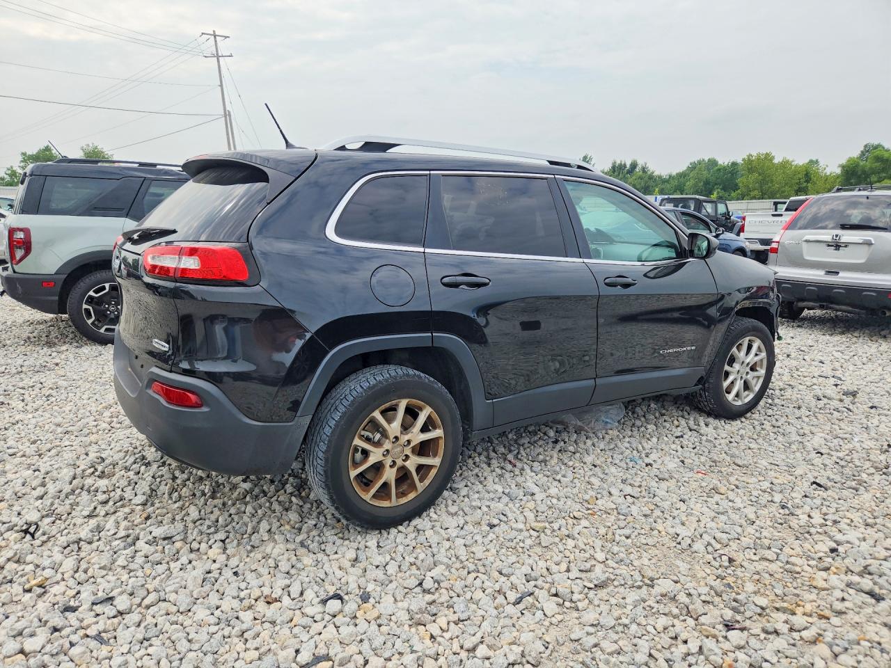 2014 Jeep Cherokee Latitude Black vin: 1C4PJMCS4EW146566