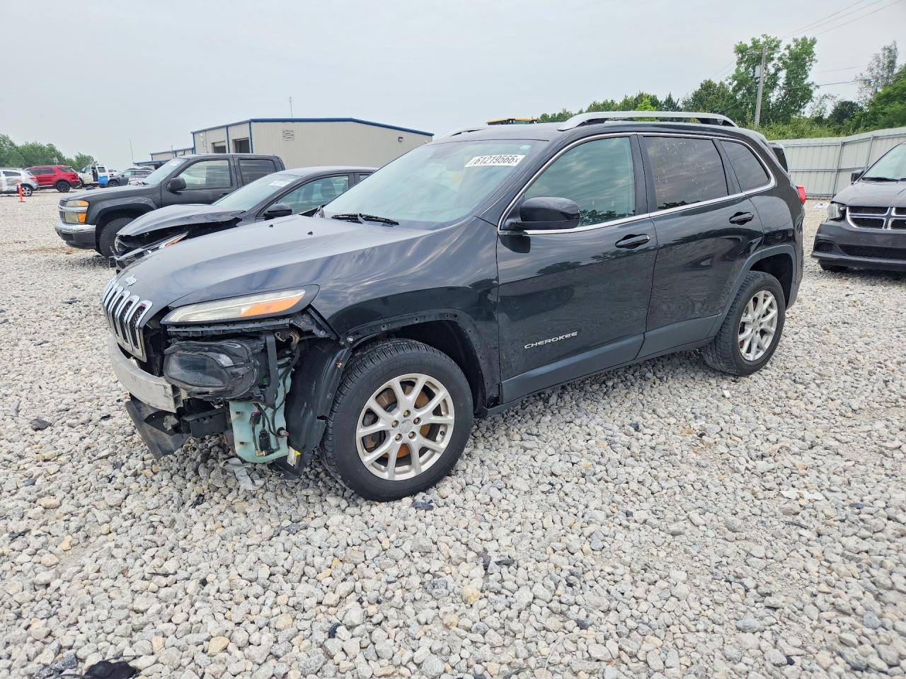 2014 Jeep Cherokee Latitude Black vin: 1C4PJMCS4EW146566