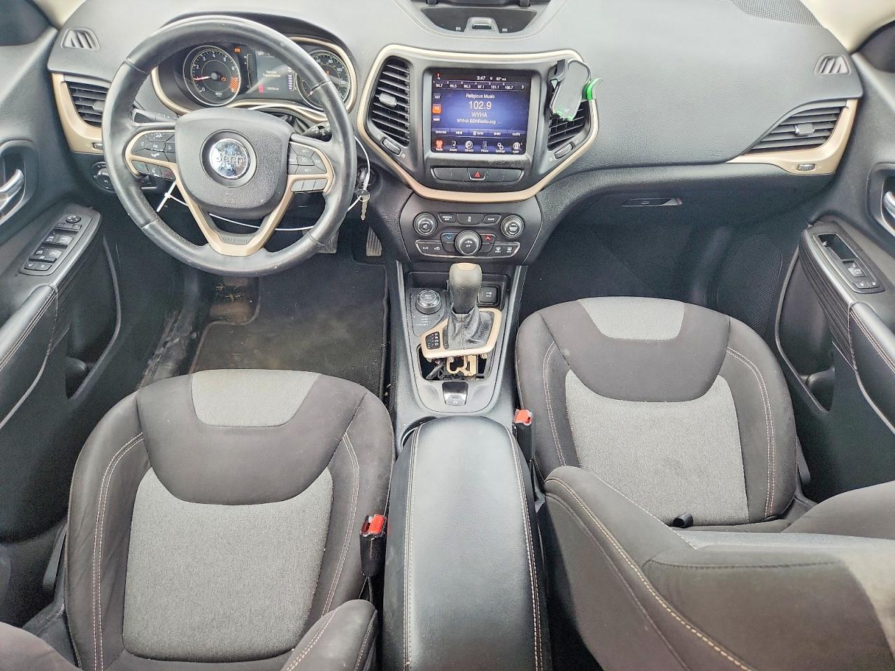 2014 Jeep Cherokee Latitude Black vin: 1C4PJMCS4EW146566