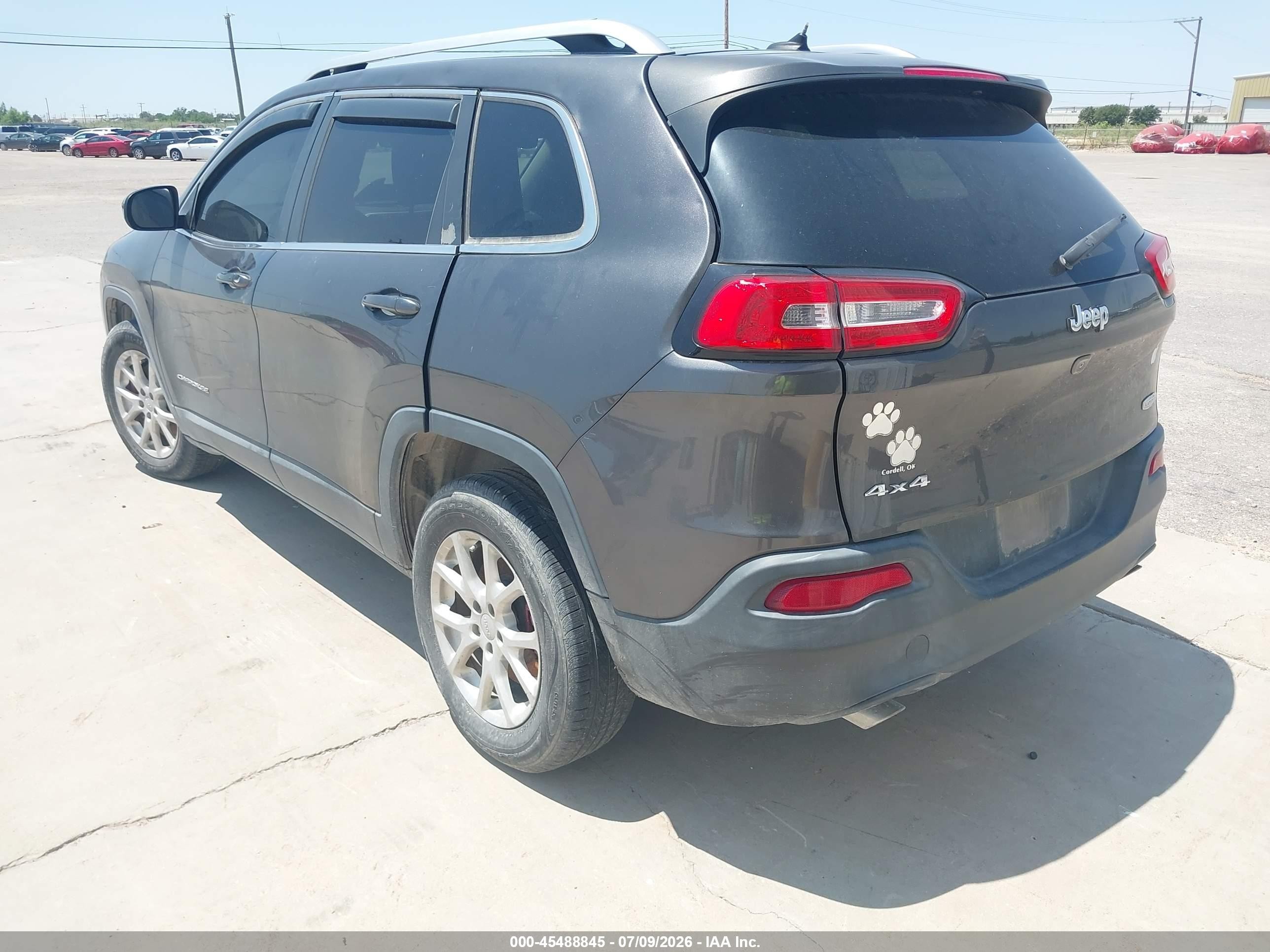 2014 Jeep Cherokee Latitude Gray vin: 1C4PJMCS4EW175503