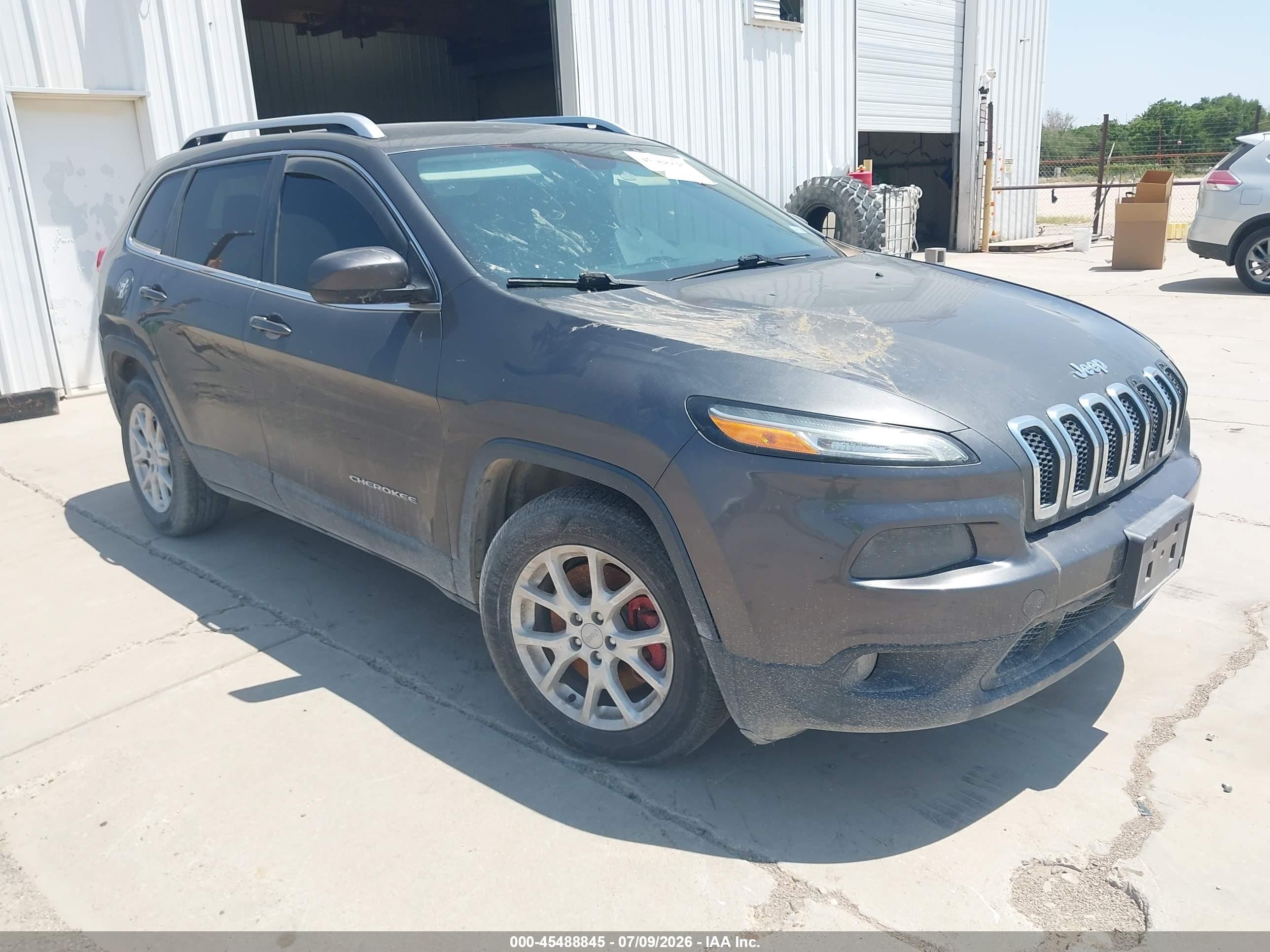 2014 Jeep Cherokee Latitude Gray vin: 1C4PJMCS4EW175503