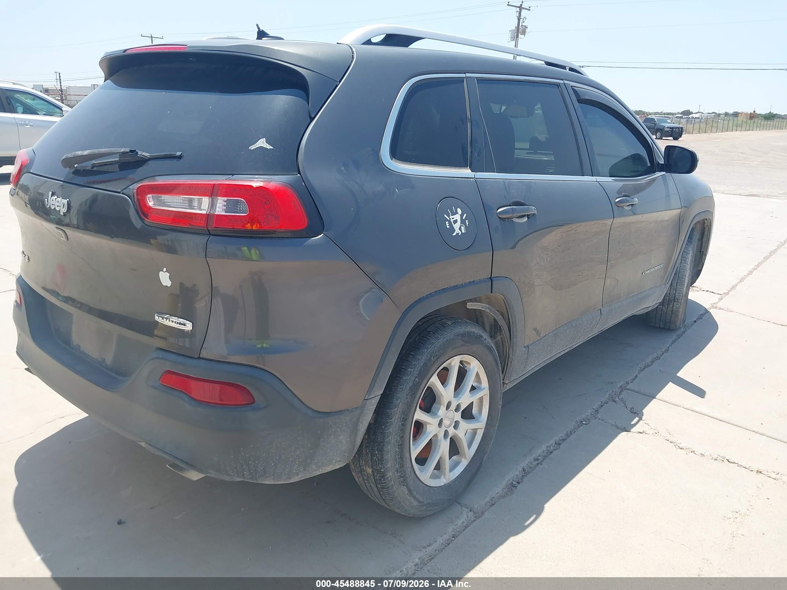 2014 Jeep Cherokee Latitude Gray vin: 1C4PJMCS4EW175503
