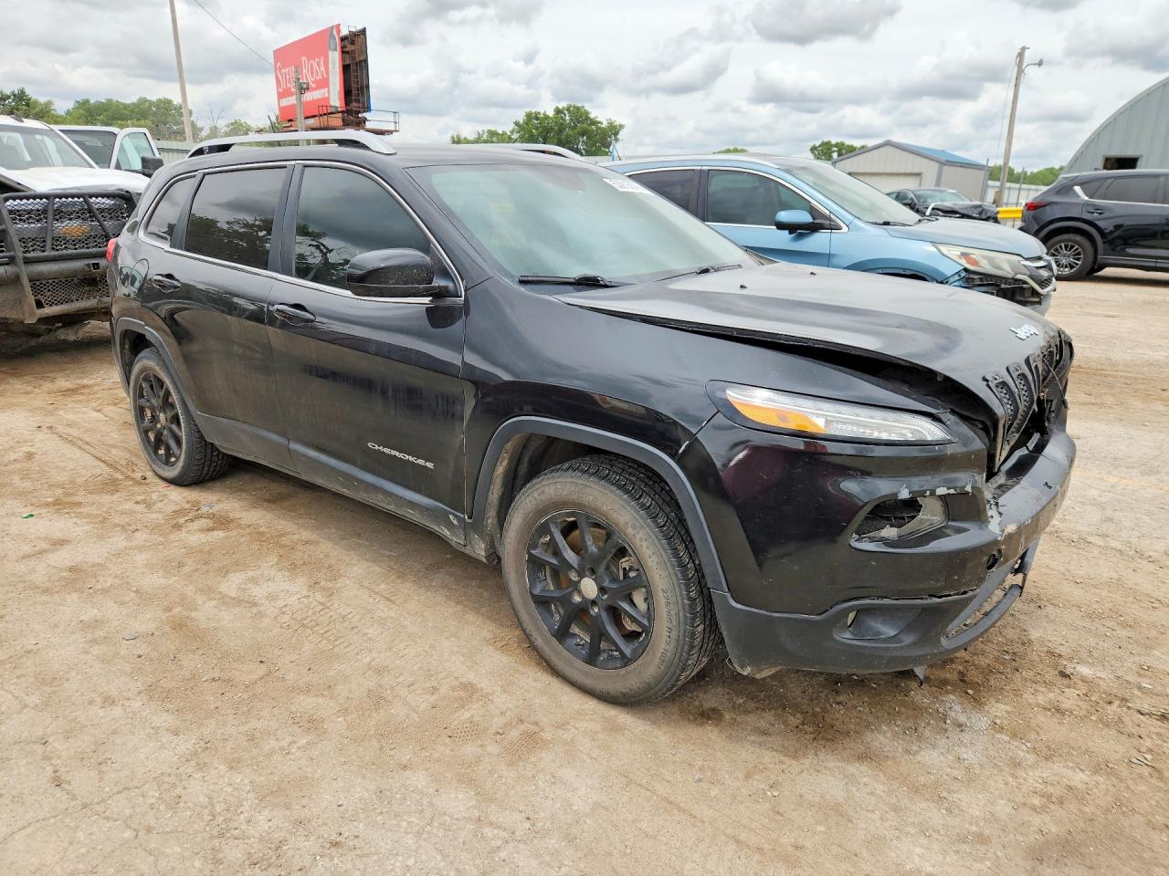 2014 Jeep Cherokee Latitude Black vin: 1C4PJMCS4EW178112