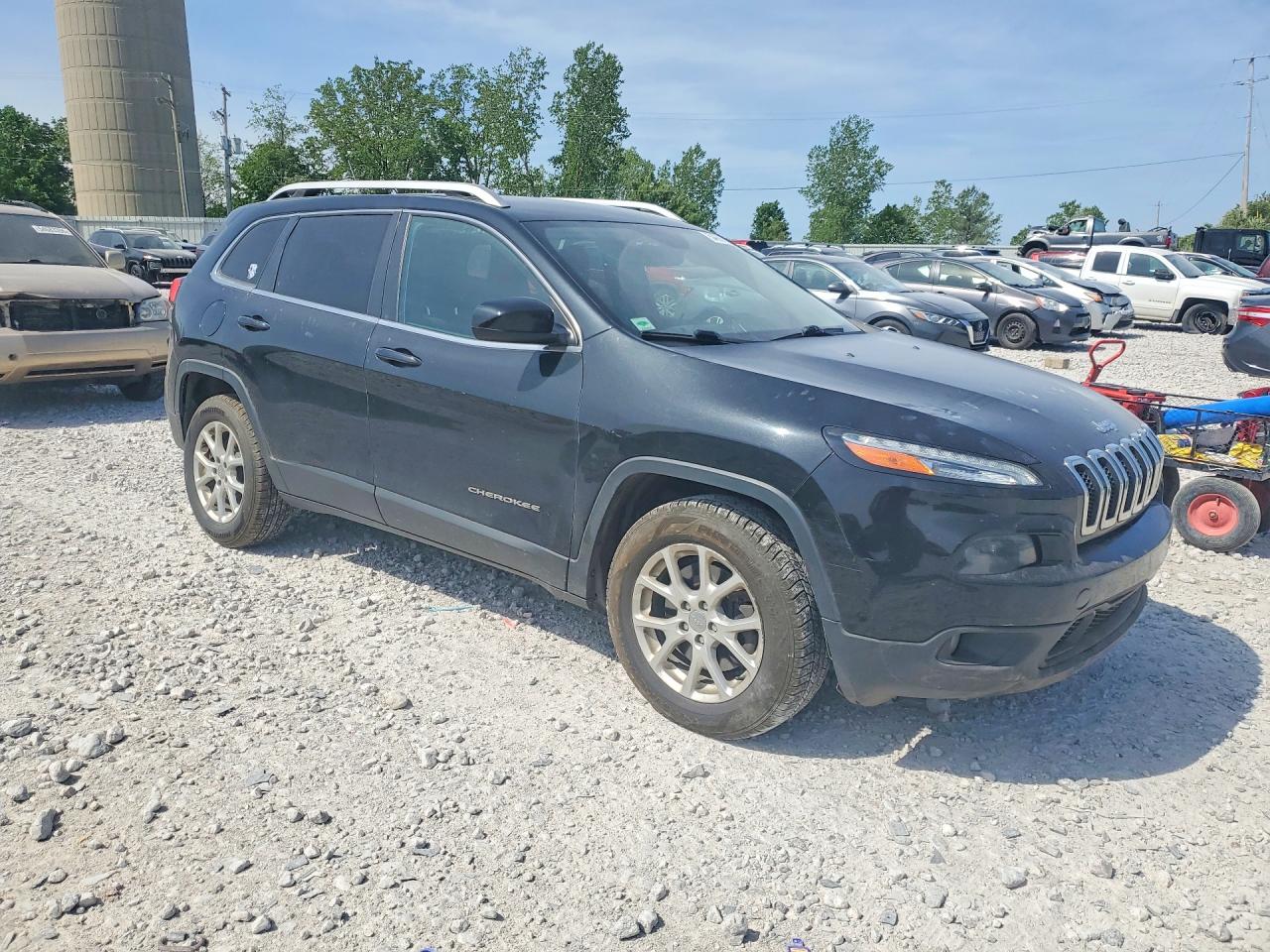 2014 Jeep Cherokee Latitude Black vin: 1C4PJMCS4EW180717