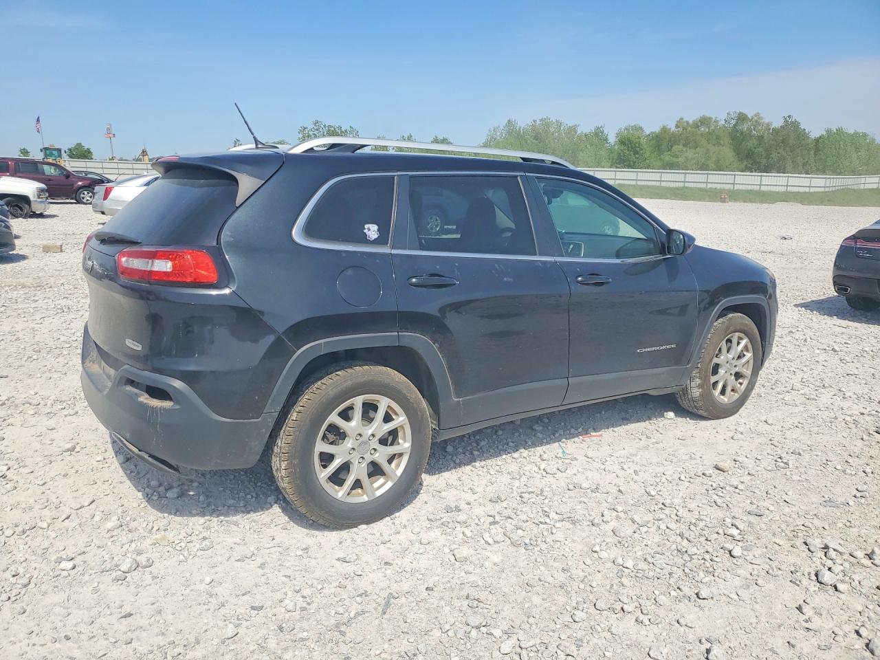 2014 Jeep Cherokee Latitude Black vin: 1C4PJMCS4EW180717