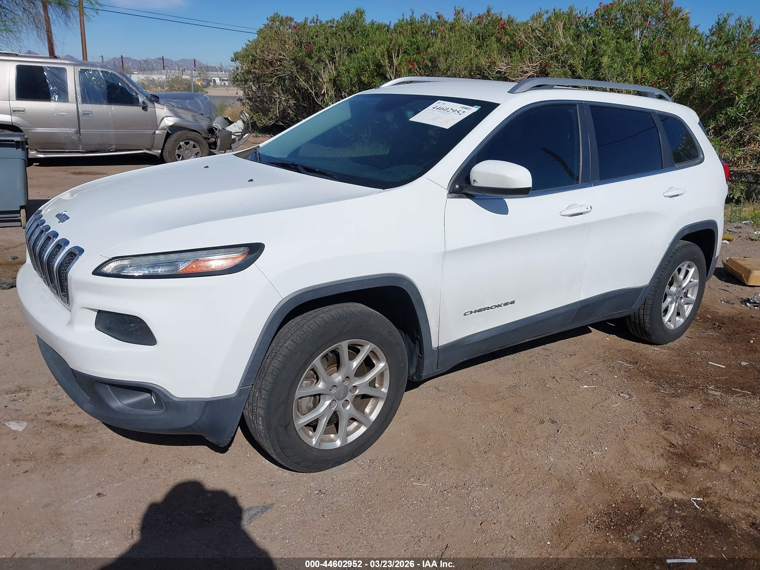 2014 Jeep Cherokee Latitude Белый vin: 1C4PJMCS4EW219256