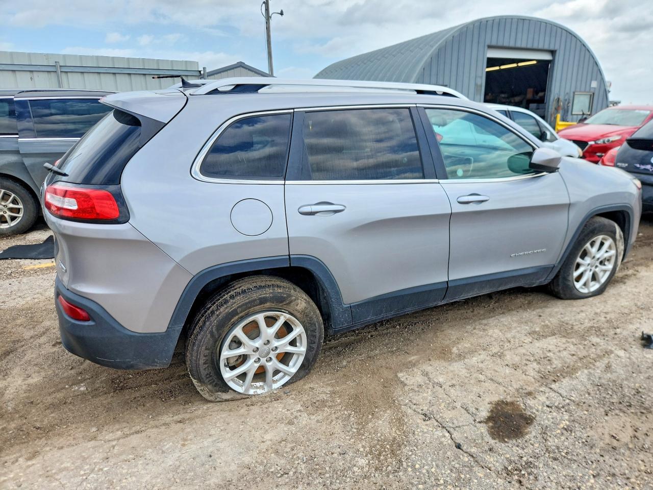 2014 Jeep Cherokee Latitude Серый vin: 1C4PJMCS4EW252077