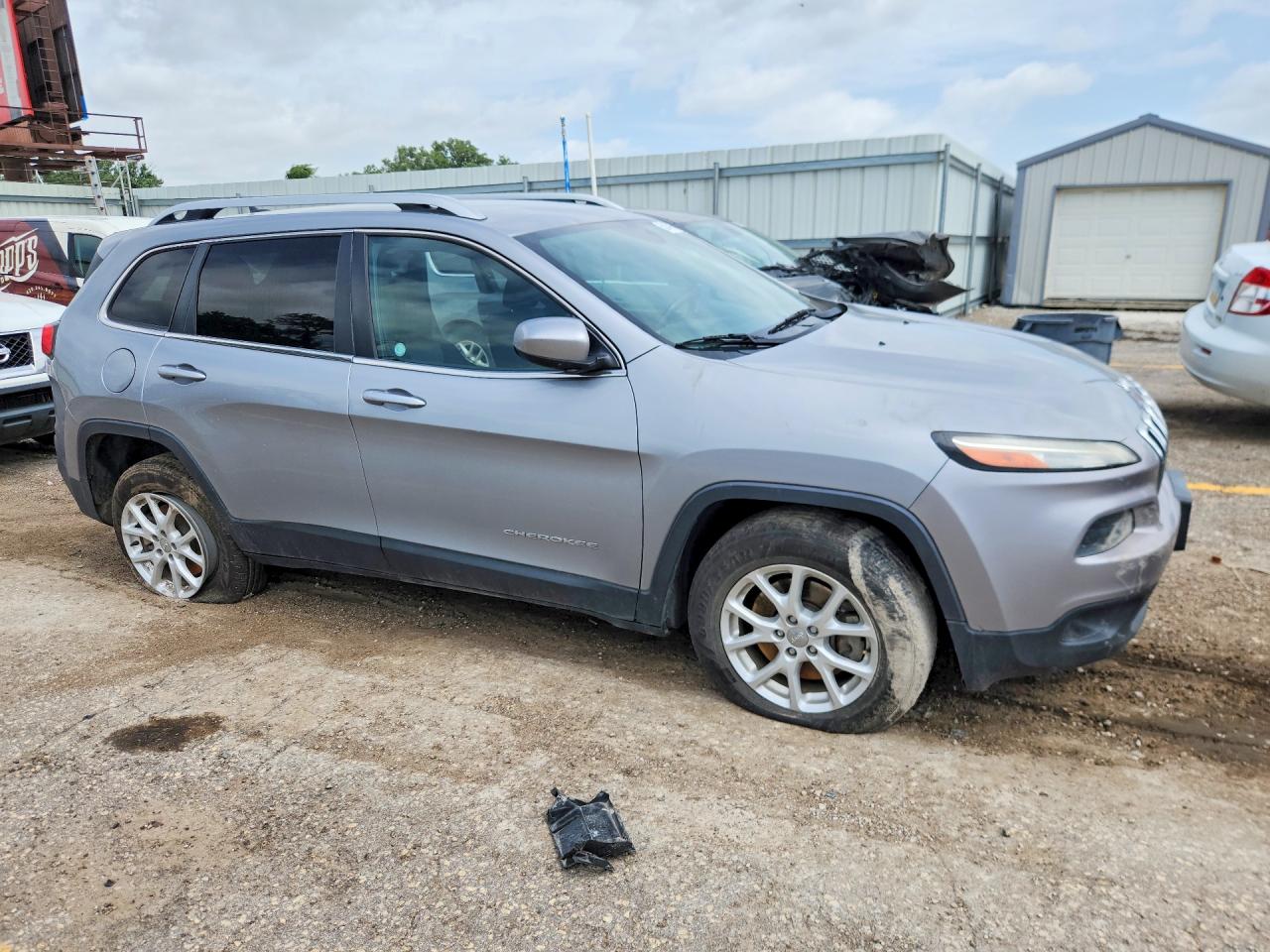 2014 Jeep Cherokee Latitude Серый vin: 1C4PJMCS4EW252077