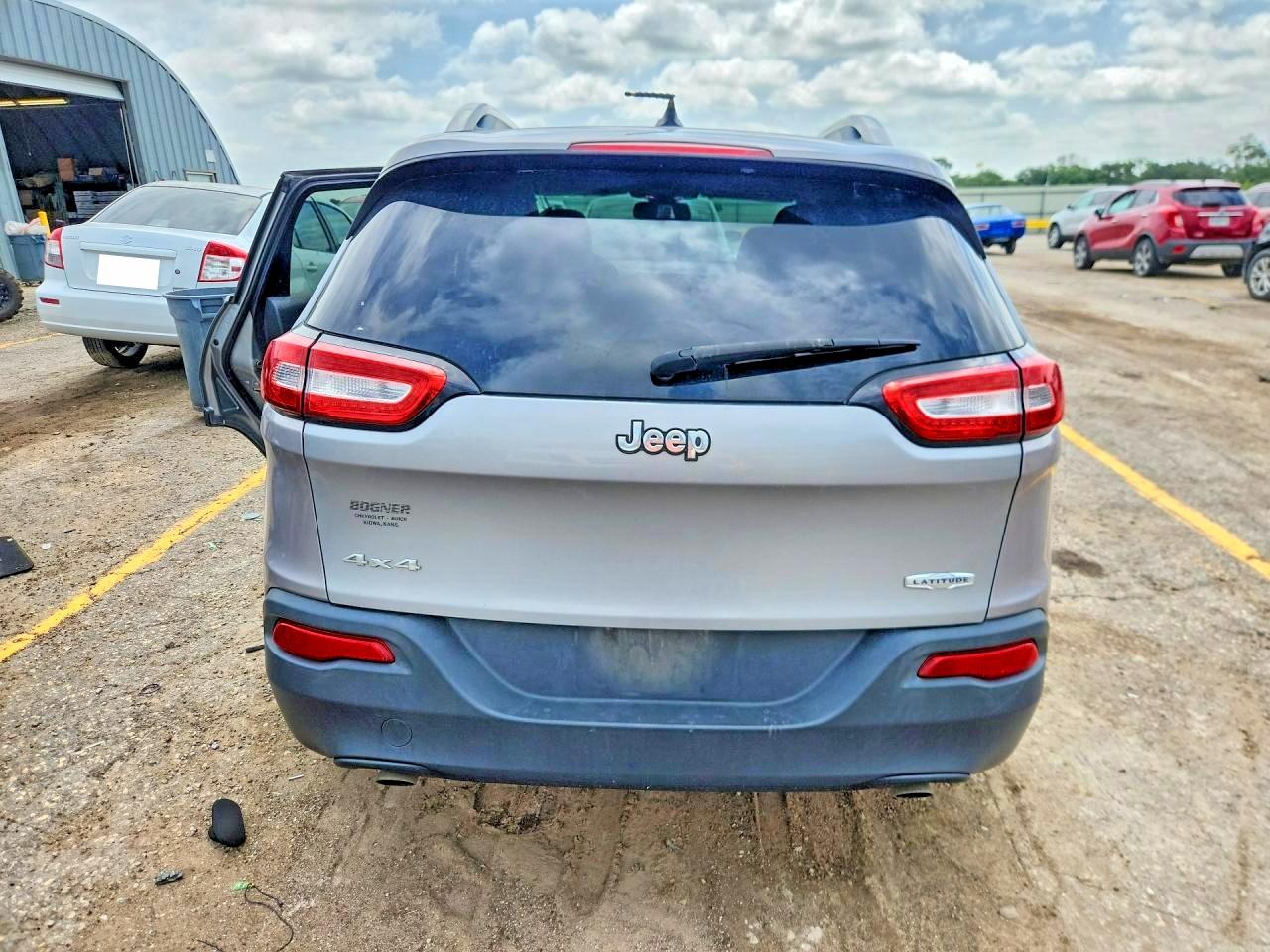 2014 Jeep Cherokee Latitude Серый vin: 1C4PJMCS4EW252077