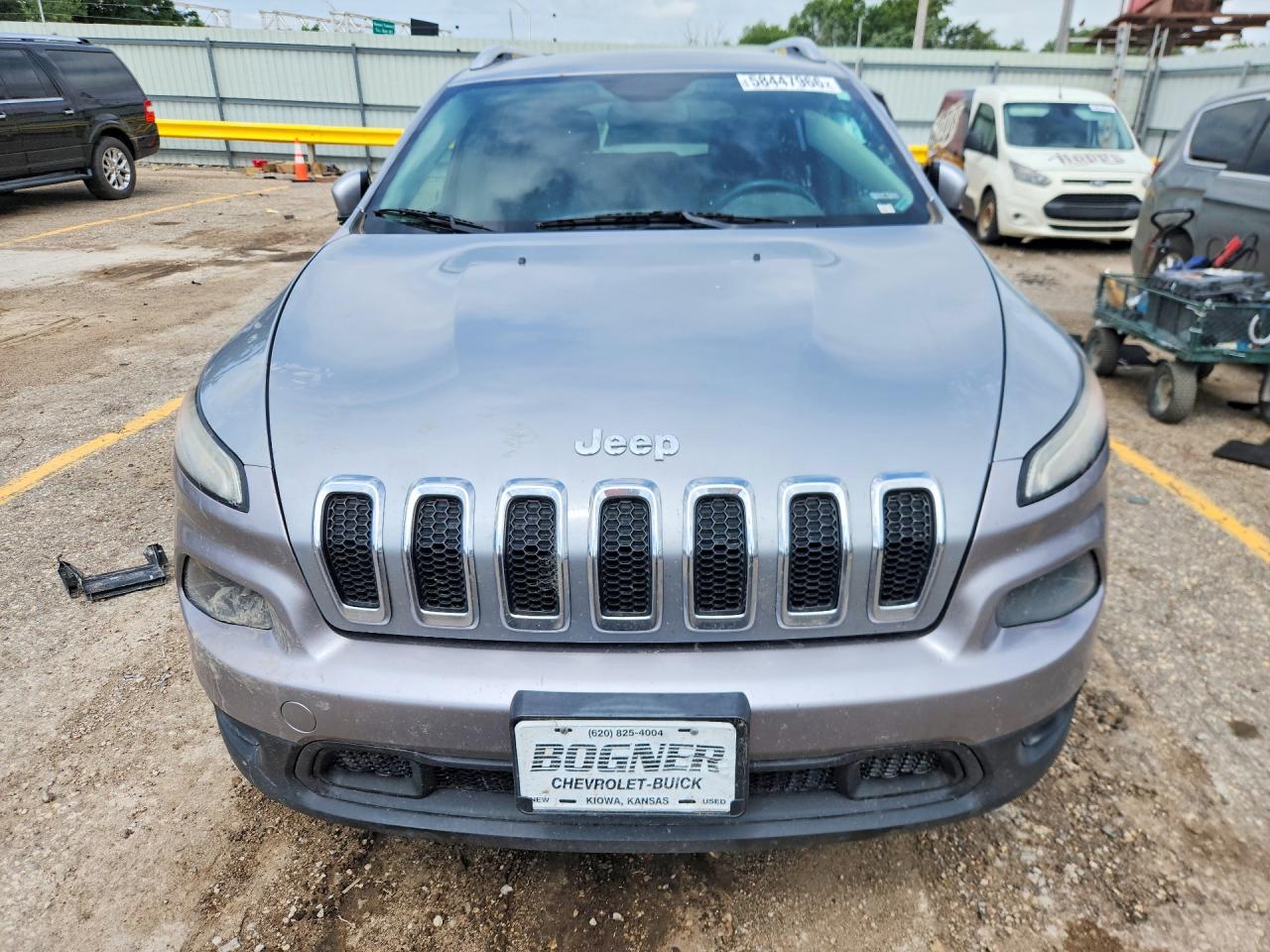 2014 Jeep Cherokee Latitude Серый vin: 1C4PJMCS4EW252077