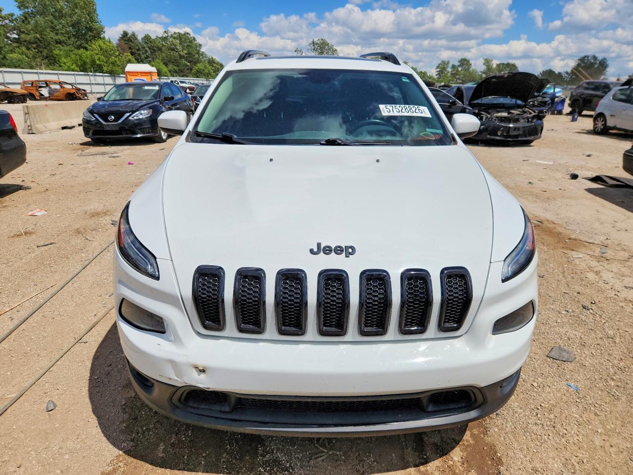 2014 Jeep Cherokee Latitude White vin: 1C4PJMCS4EW296113