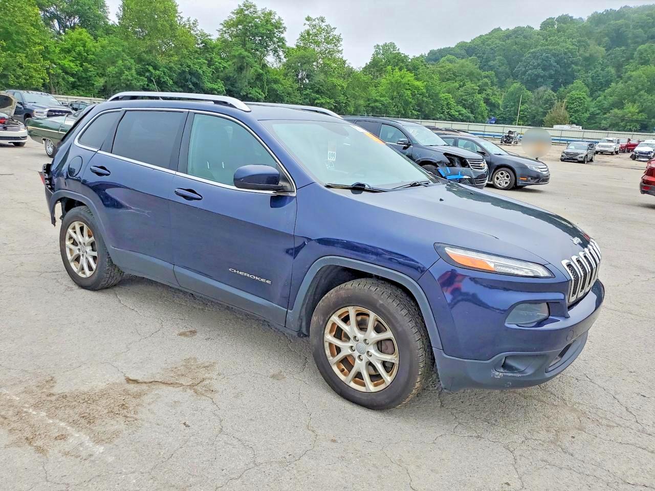 2014 Jeep Cherokee Latitude Blue vin: 1C4PJMCS4EW311337