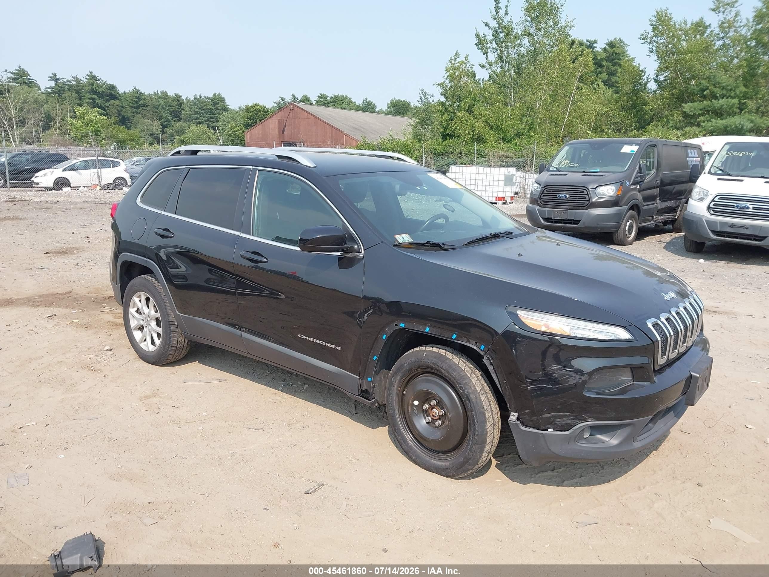 2015 Jeep Cherokee Latitude Black vin: 1C4PJMCS4FW577880