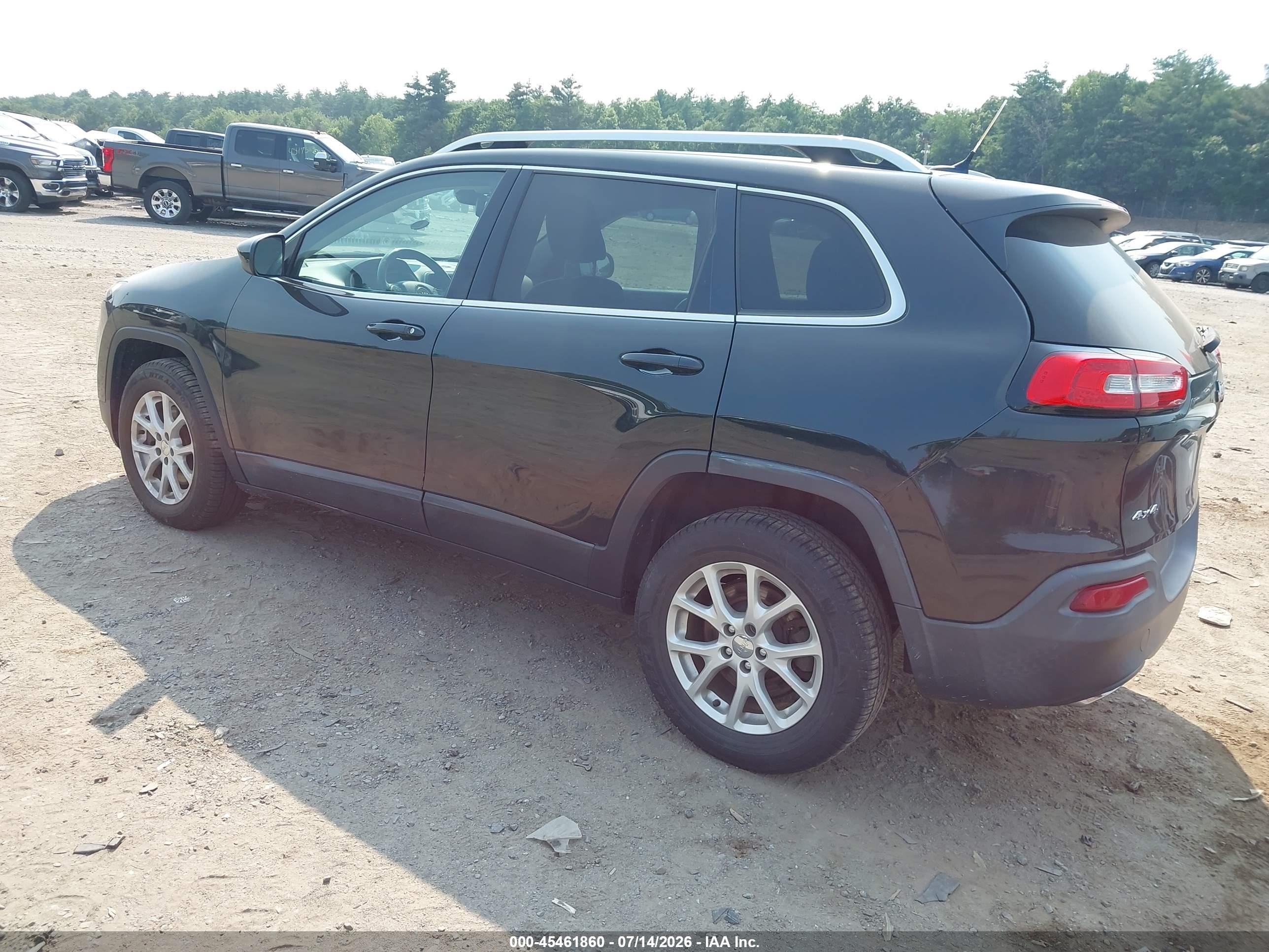 2015 Jeep Cherokee Latitude Black vin: 1C4PJMCS4FW577880