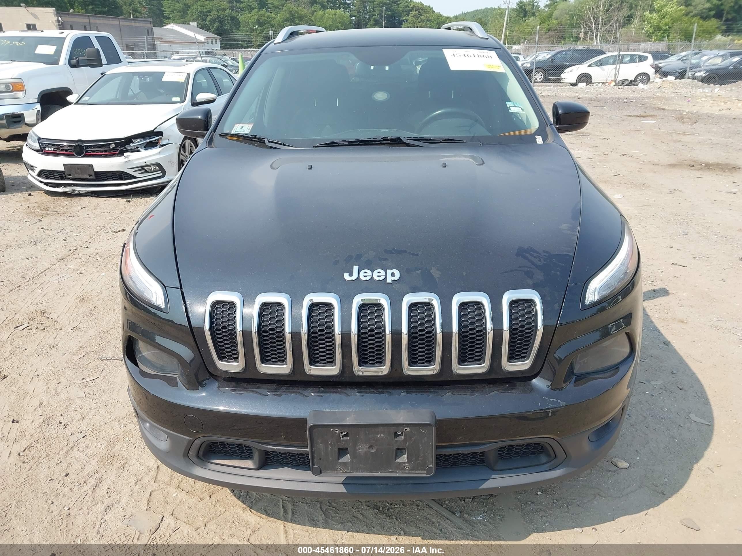 2015 Jeep Cherokee Latitude Black vin: 1C4PJMCS4FW577880