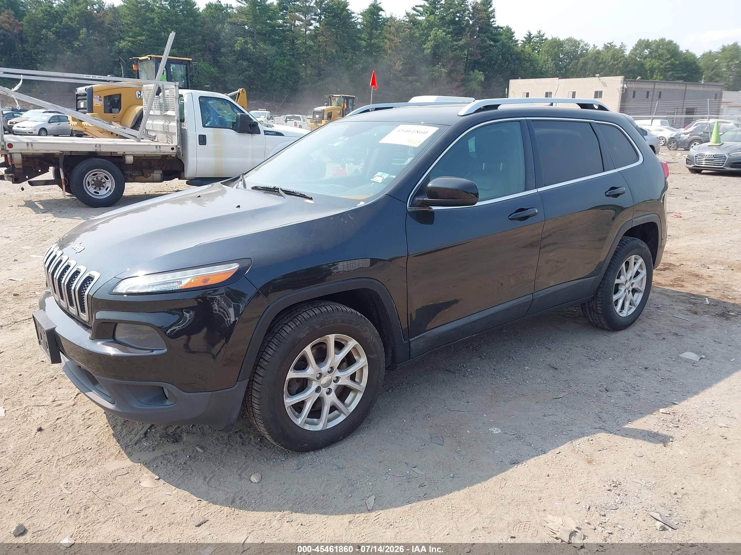 2015 Jeep Cherokee Latitude Black vin: 1C4PJMCS4FW577880