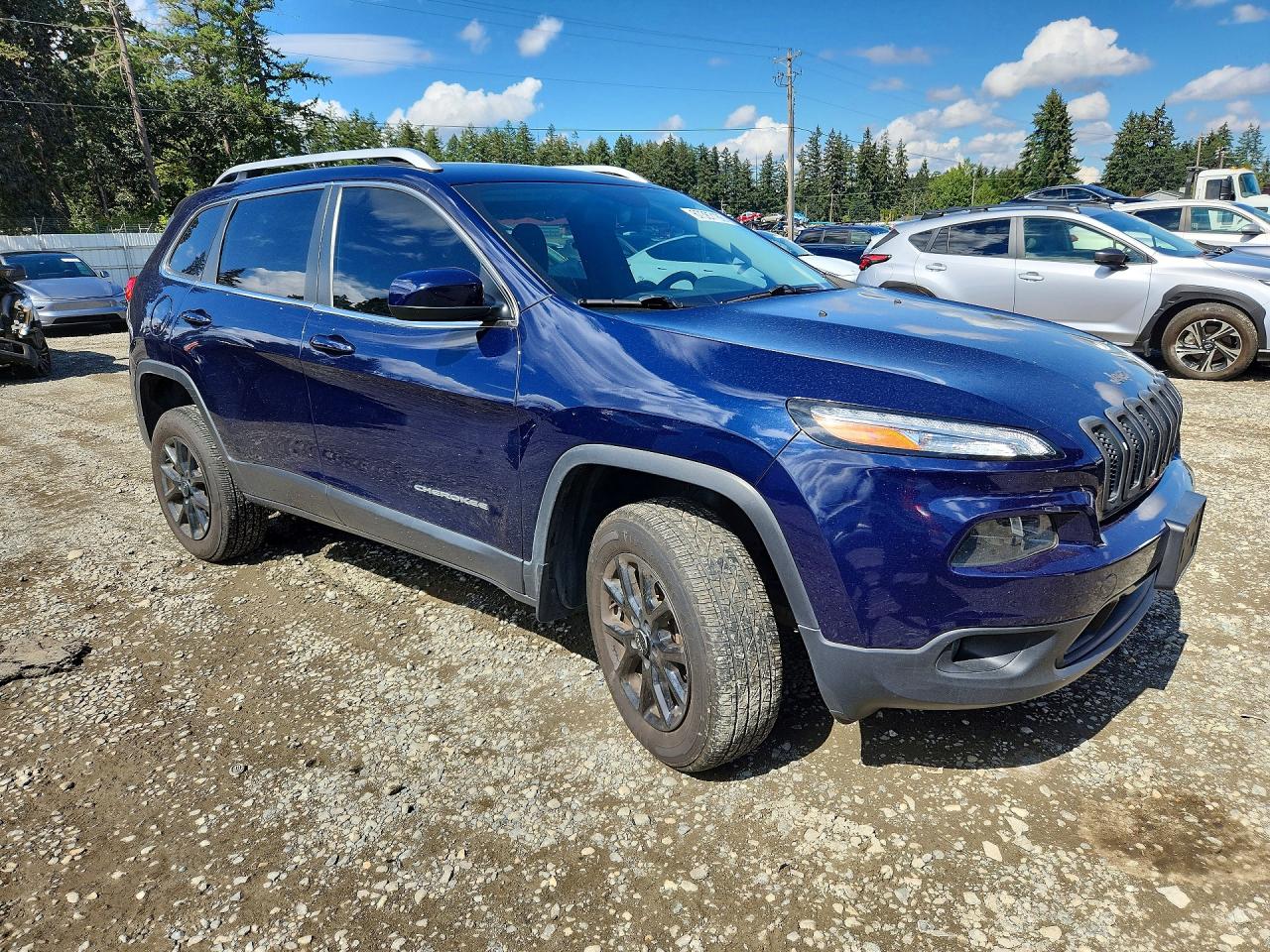 2015 Jeep Cherokee Latitude Blue vin: 1C4PJMCS4FW604494