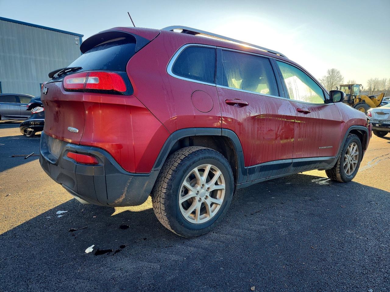 2015 Jeep Cherokee Latitude Burgundy vin: 1C4PJMCS4FW787461