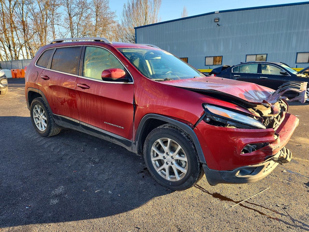 2015 Jeep Cherokee Latitude Burgundy vin: 1C4PJMCS4FW787461