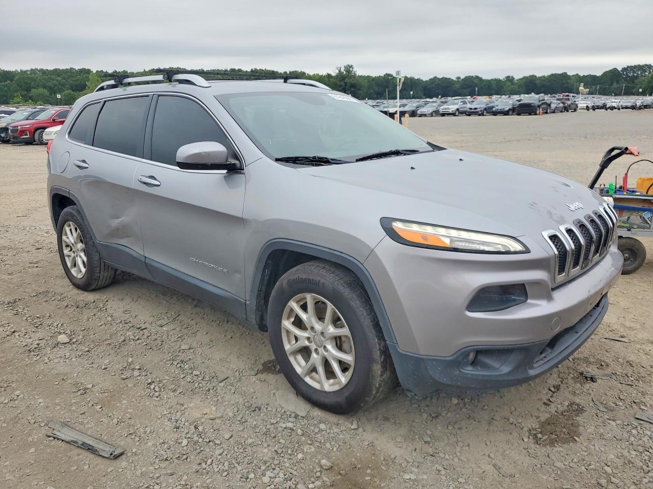 2014 Jeep Cherokee Latitude Gray vin: 1C4PJMCS5EW193122