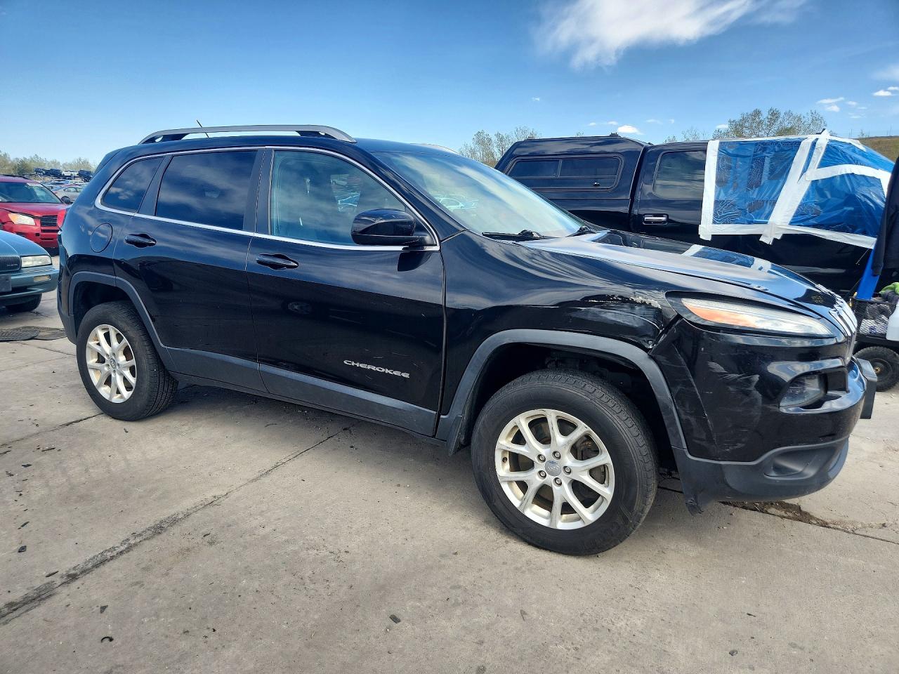 2014 Jeep Cherokee Latitude Black vin: 1C4PJMCS5EW193184