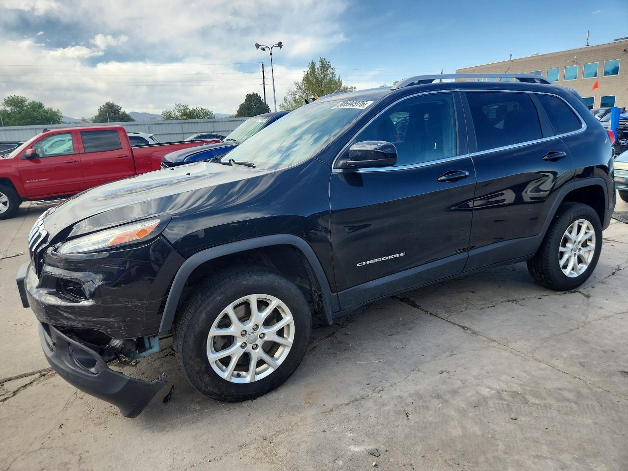 2014 Jeep Cherokee Latitude Black vin: 1C4PJMCS5EW193184