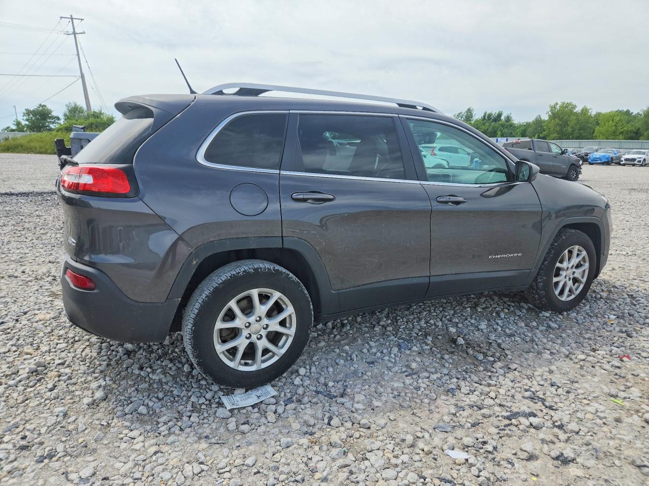 2014 Jeep Cherokee Latitude Gray vin: 1C4PJMCS5EW197431