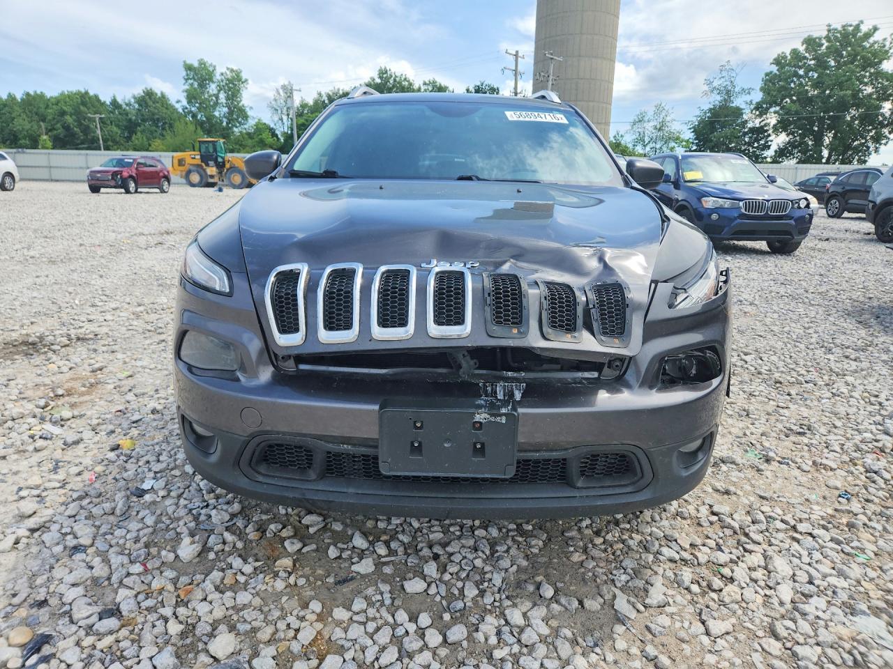 2014 Jeep Cherokee Latitude Gray vin: 1C4PJMCS5EW197431