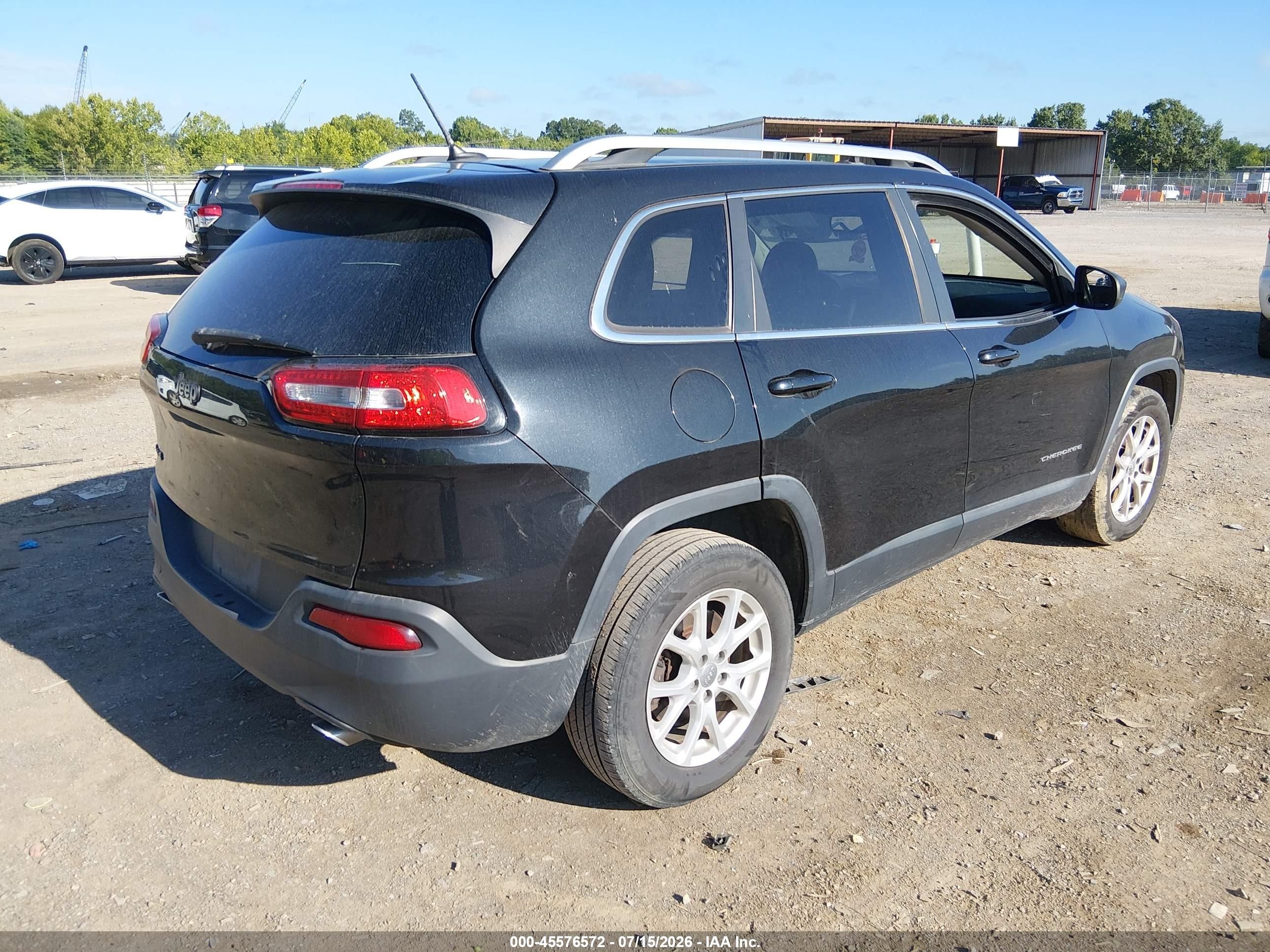 2014 Jeep Cherokee Latitude Black vin: 1C4PJMCS5EW260804