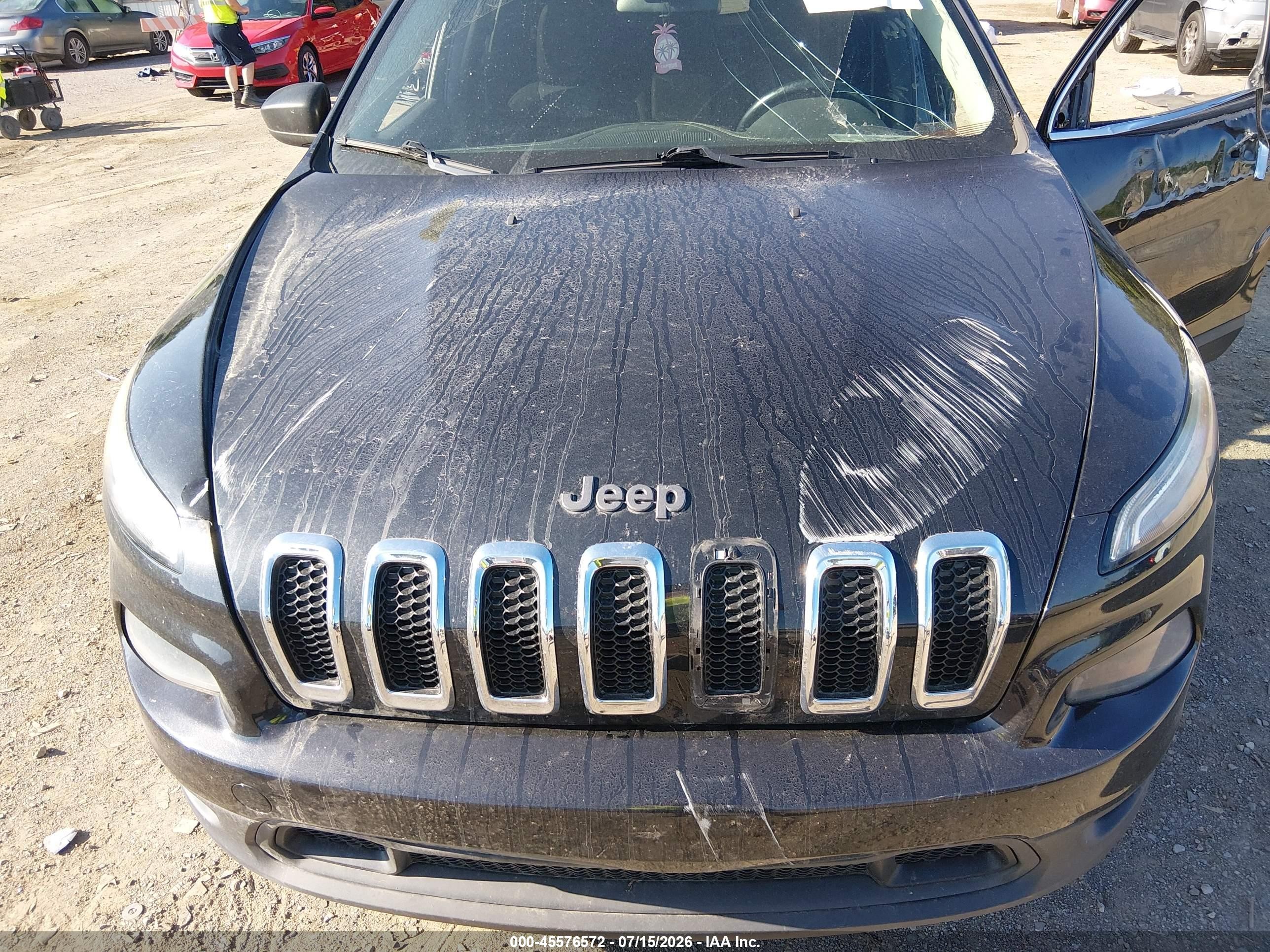 2014 Jeep Cherokee Latitude Black vin: 1C4PJMCS5EW260804