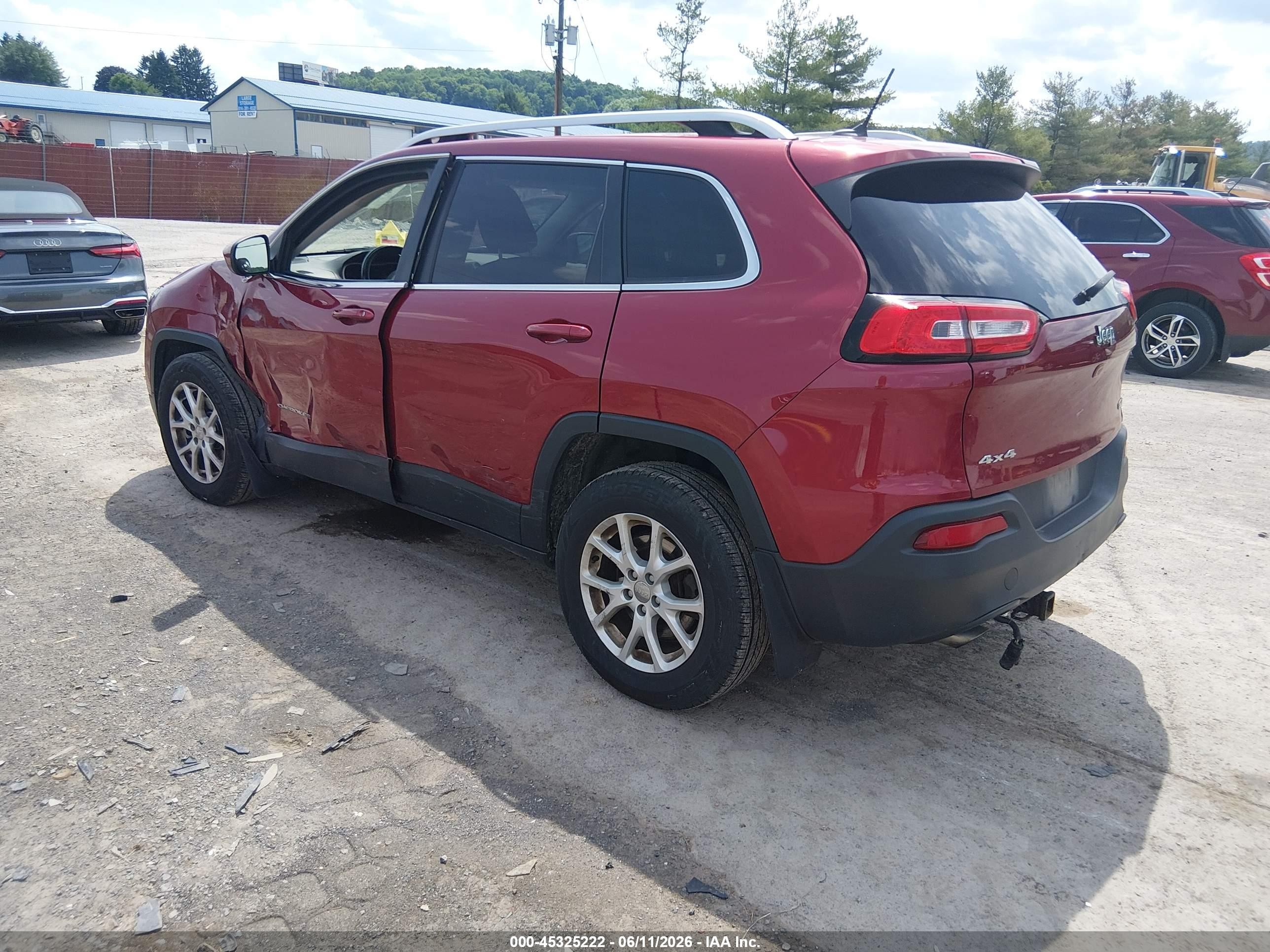 2014 Jeep Cherokee Latitude Burgundy vin: 1C4PJMCS5EW268451