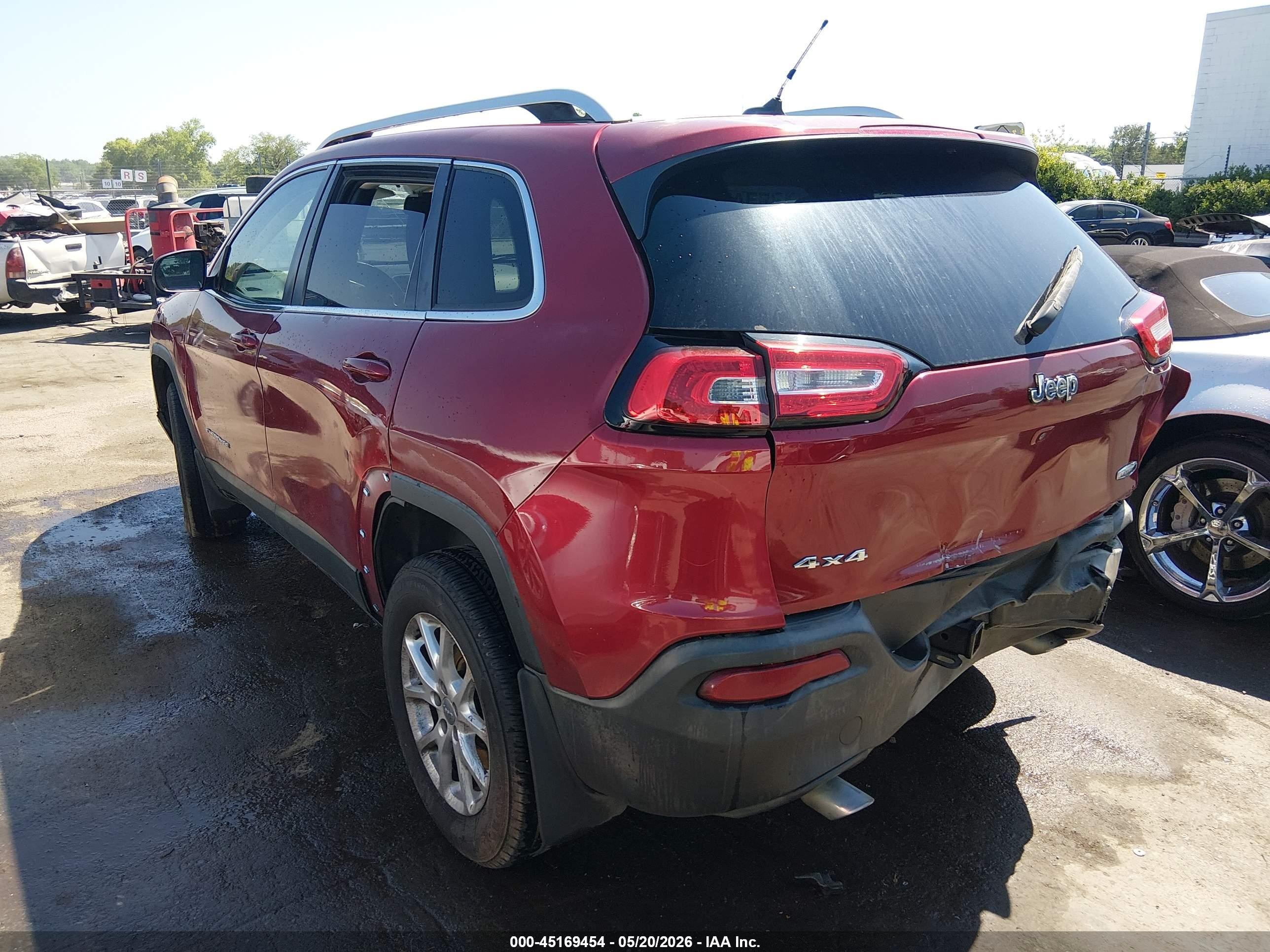 2014 Jeep Cherokee Latitude Burgundy vin: 1C4PJMCS5EW317695