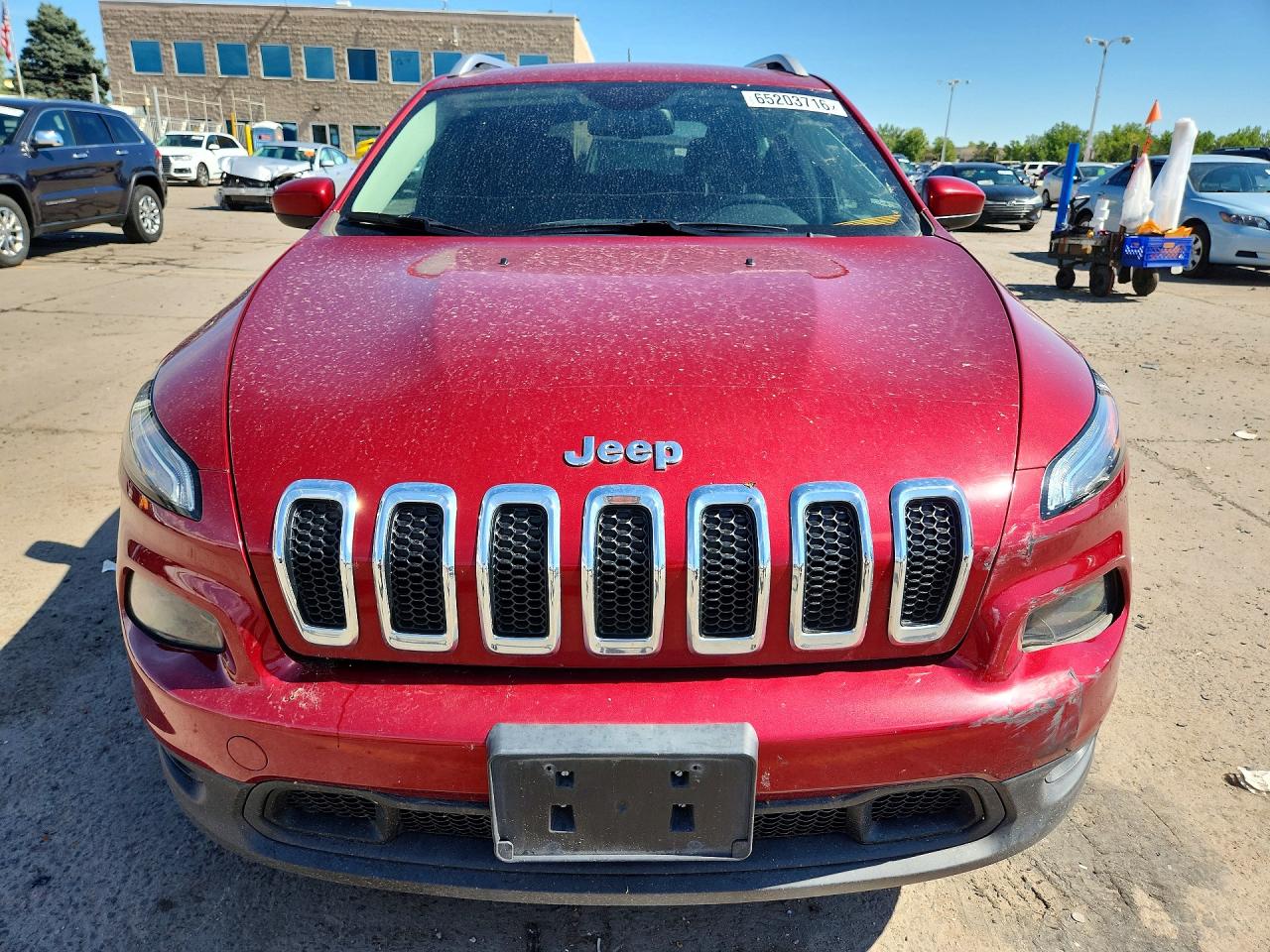 2015 Jeep Cherokee Latitude Burgundy vin: 1C4PJMCS5FW541454