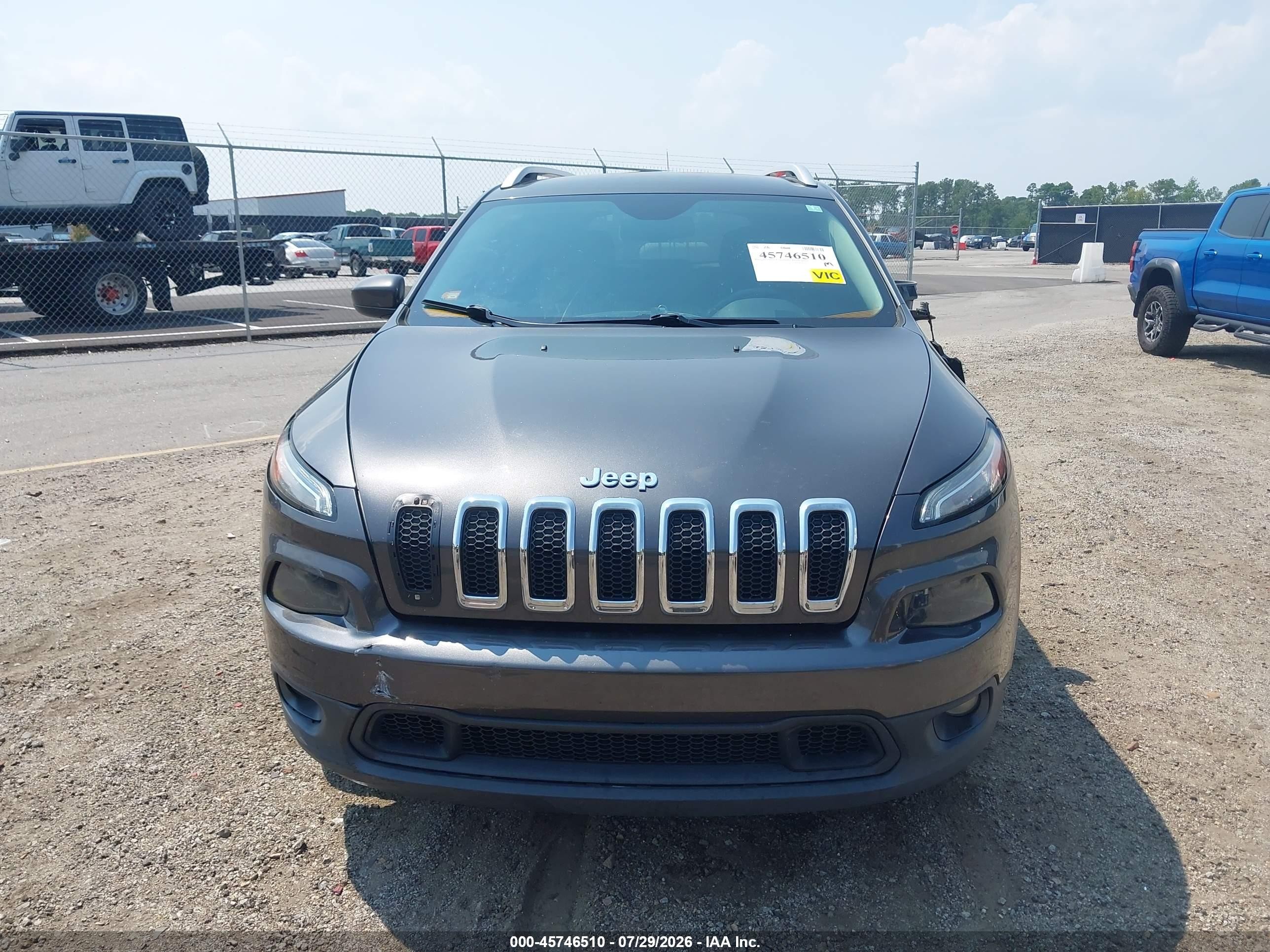 2015 Jeep Cherokee Latitude Black vin: 1C4PJMCS5FW601071