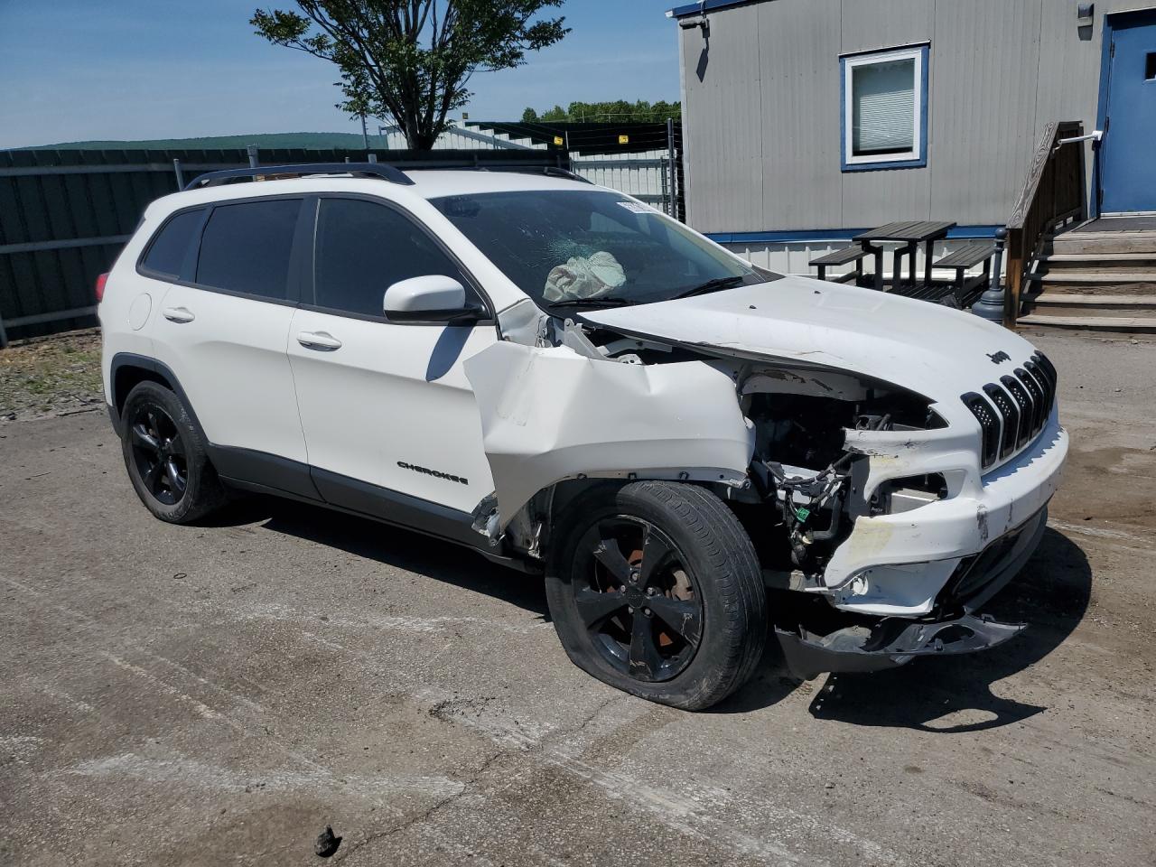 2015 Jeep Cherokee Latitude White vin: 1C4PJMCS5FW750659 Damage: Right Head Lamp, Missing, Replacement Required