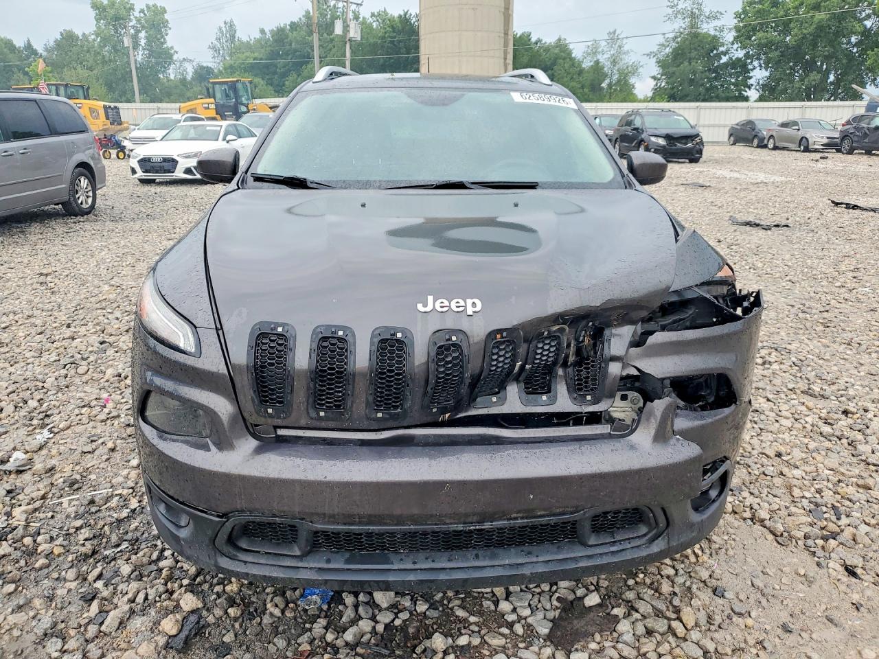 2015 Jeep Cherokee Latitude Серый vin: 1C4PJMCS5FW758048