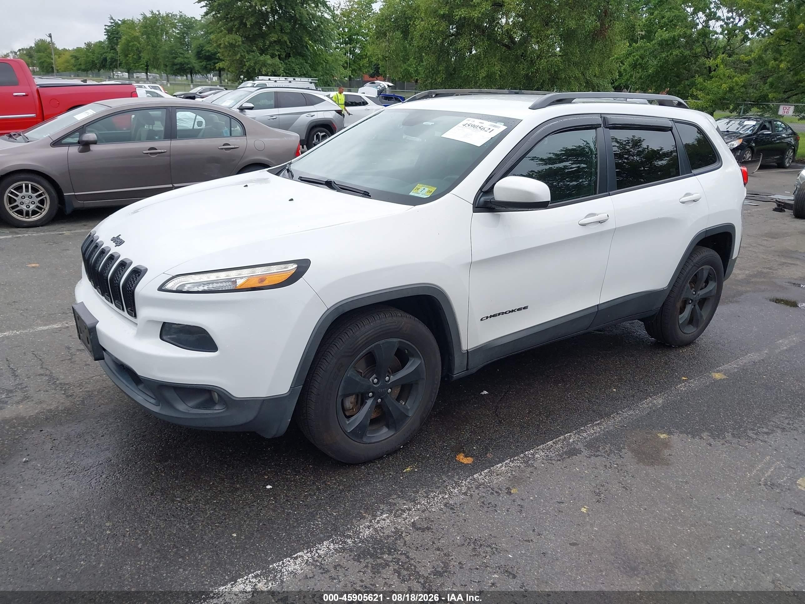 2015 Jeep Cherokee Latitude Altitude White vin: 1C4PJMCS5FW792555