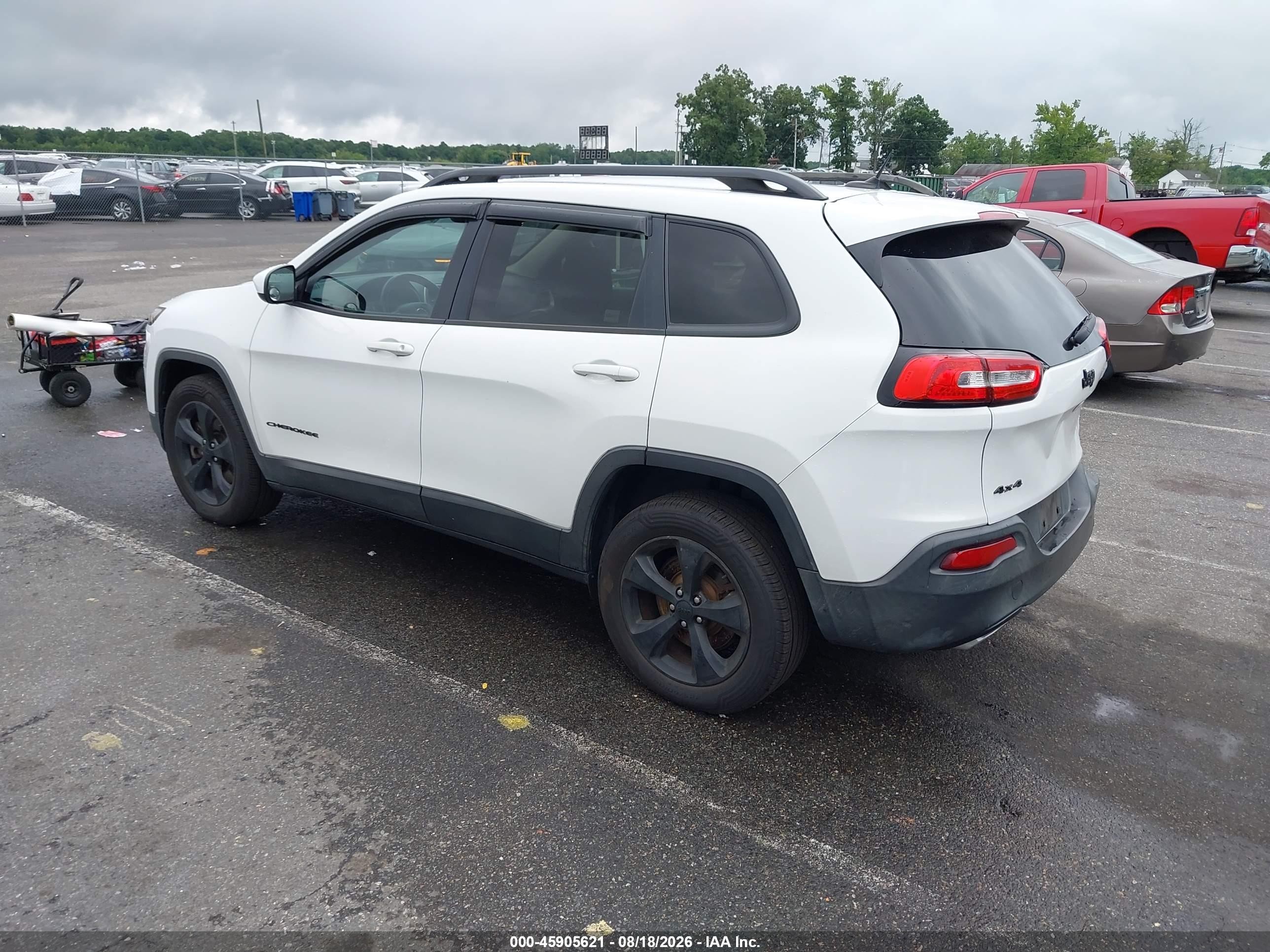 2015 Jeep Cherokee Latitude Altitude White vin: 1C4PJMCS5FW792555