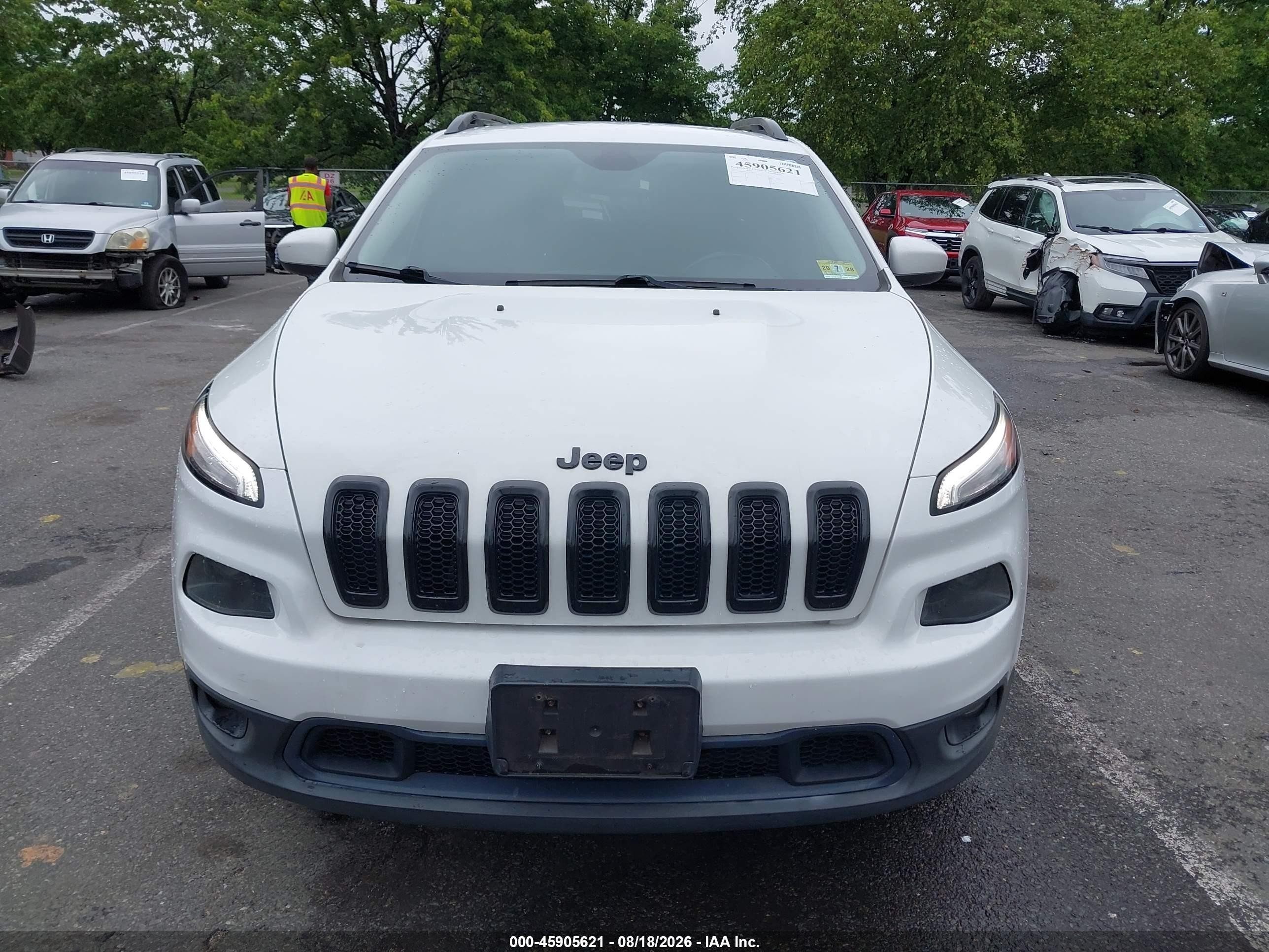 2015 Jeep Cherokee Latitude Altitude White vin: 1C4PJMCS5FW792555