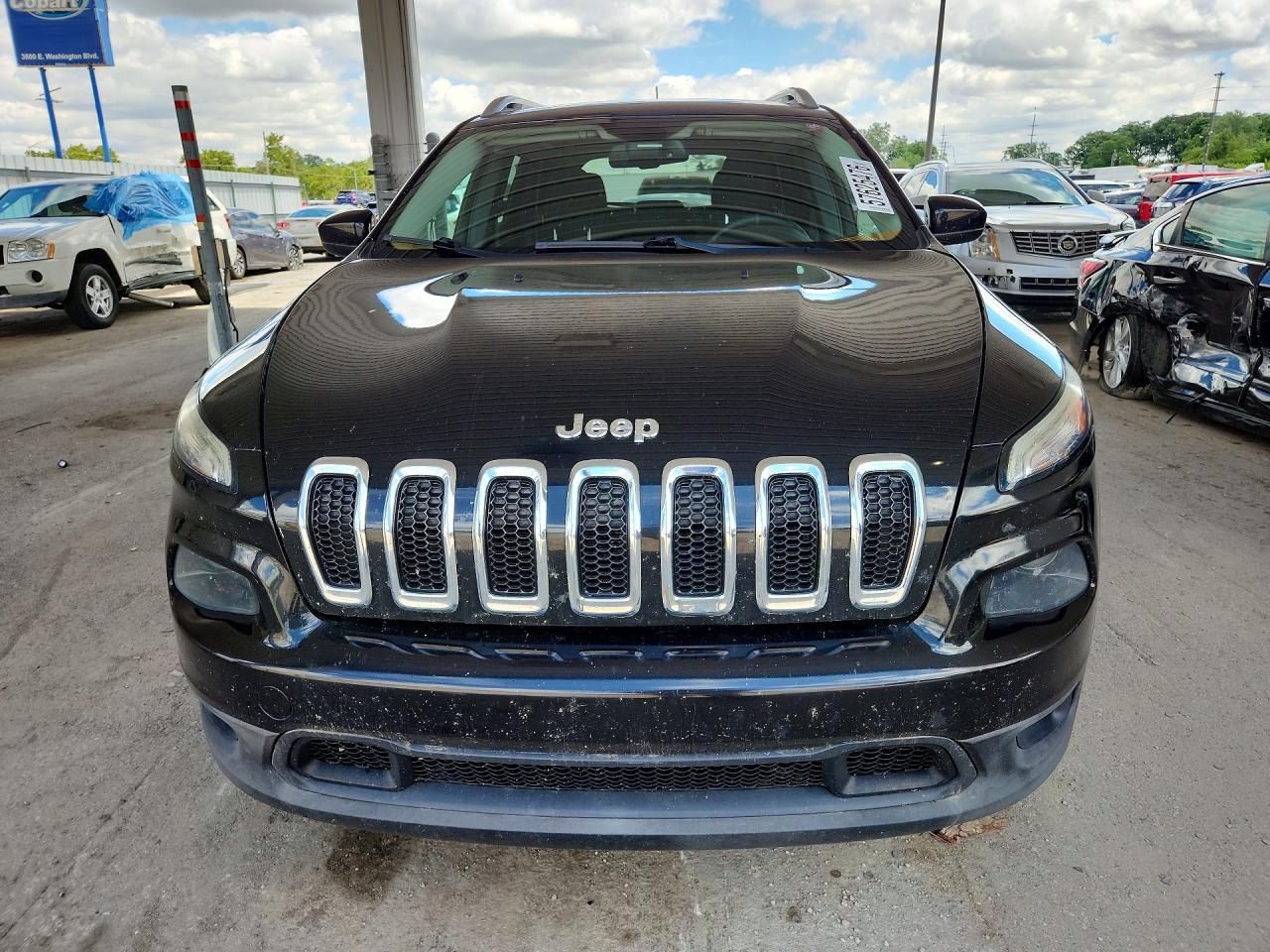2014 Jeep Cherokee Latitude Black vin: 1C4PJMCS6EW128246
