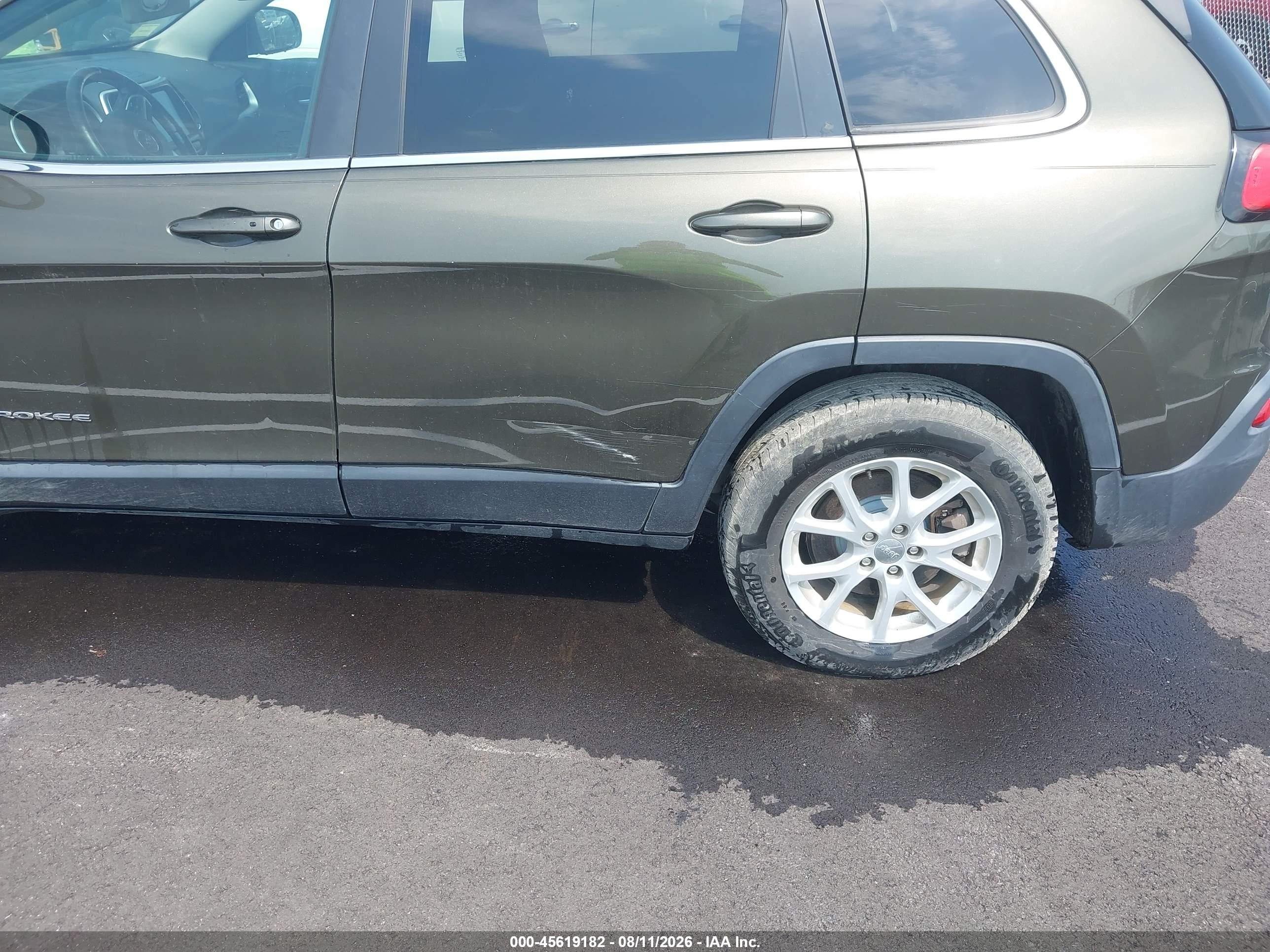2014 Jeep Cherokee Latitude Зеленый vin: 1C4PJMCS6EW226788