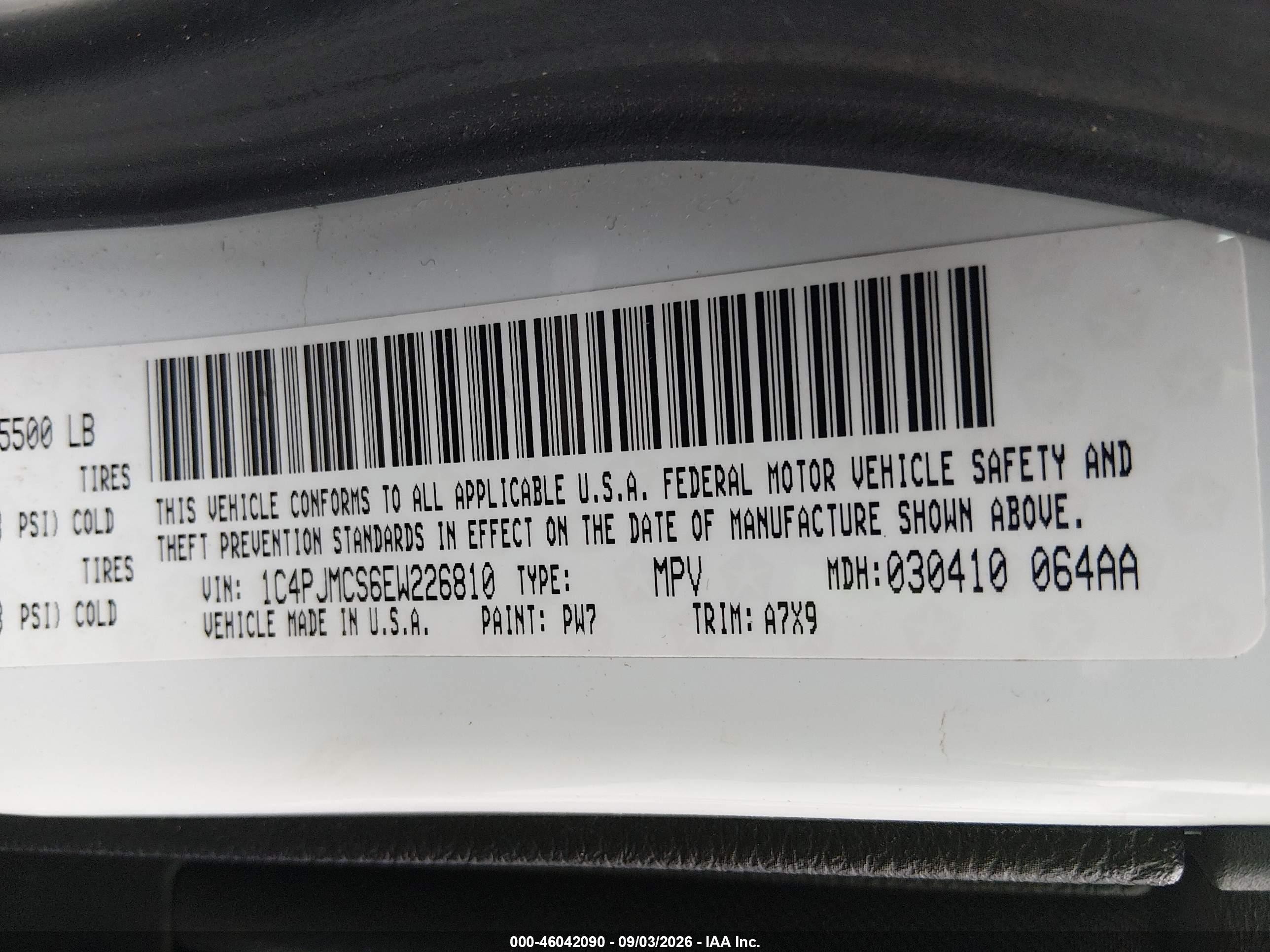 2014 Jeep Cherokee Latitude White vin: 1C4PJMCS6EW226810