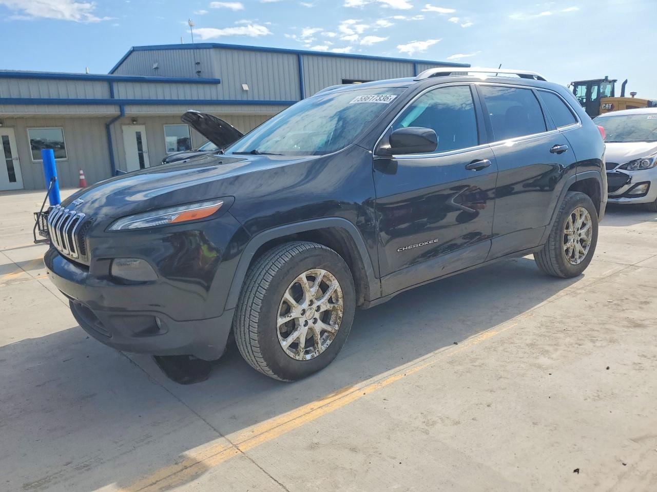 2014 Jeep Cherokee Latitude Black vin: 1C4PJMCS6EW232395