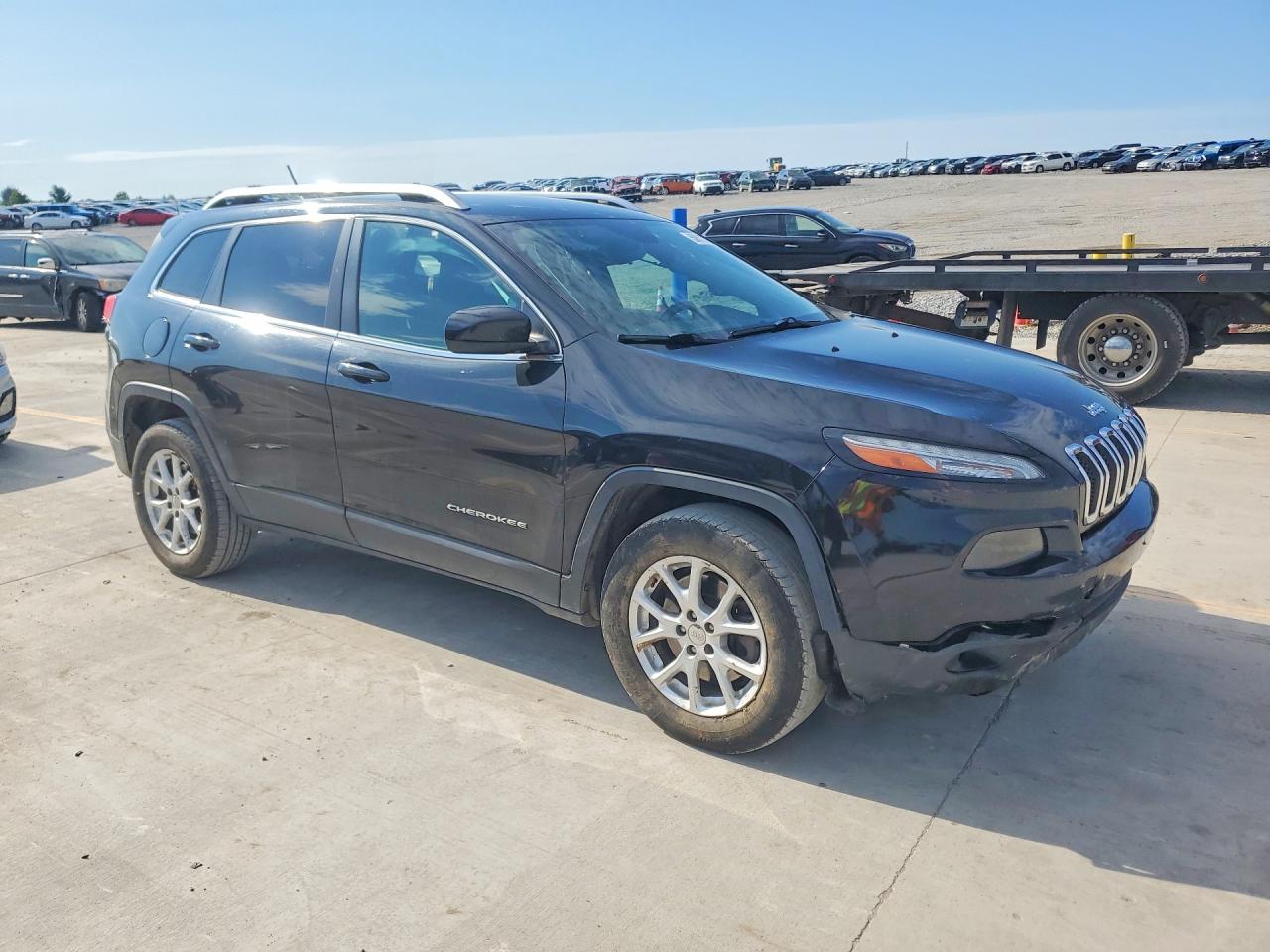 2014 Jeep Cherokee Latitude Black vin: 1C4PJMCS6EW232395