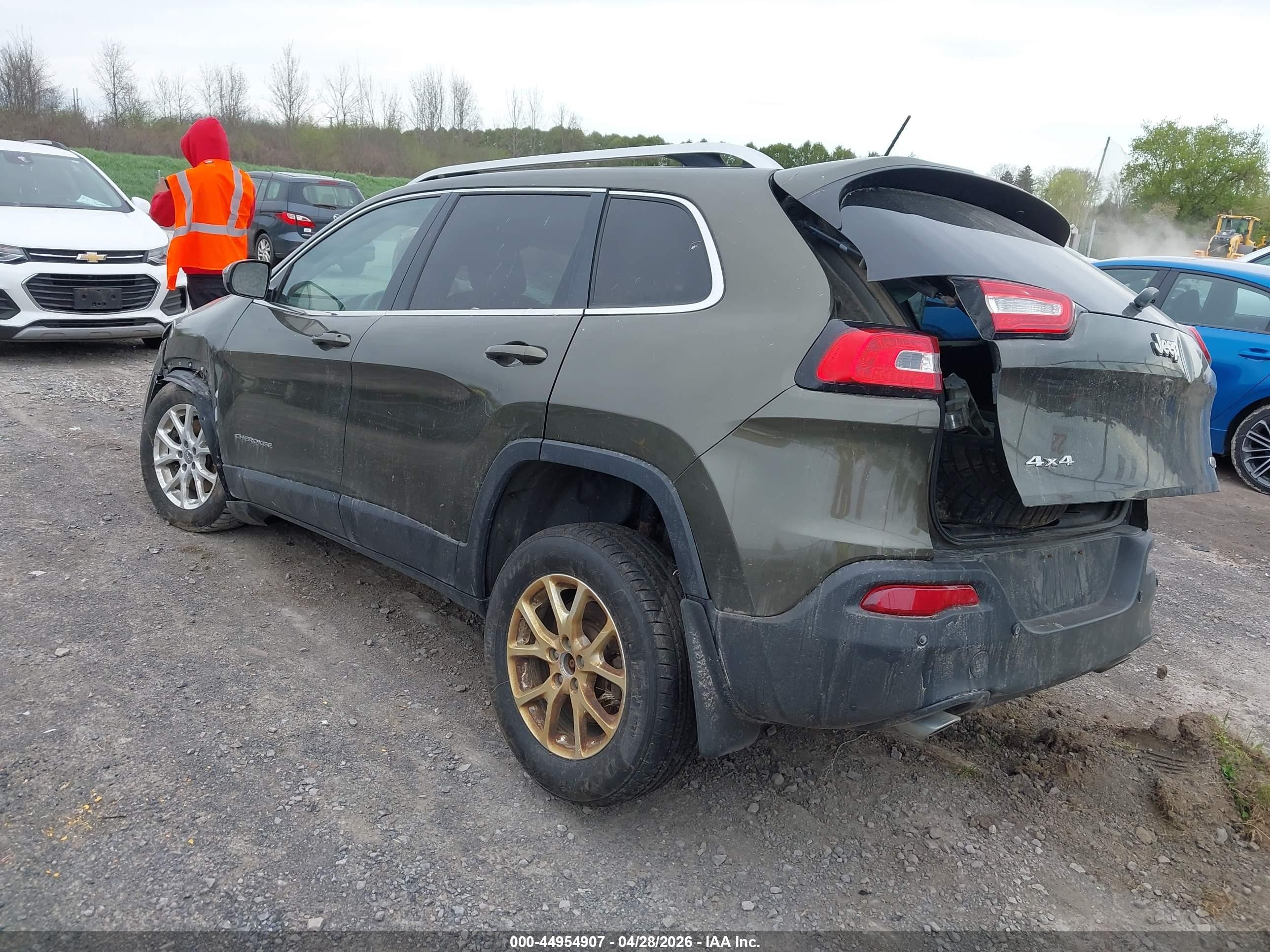 2014 Jeep Cherokee Latitude Коричневый vin: 1C4PJMCS6EW310528