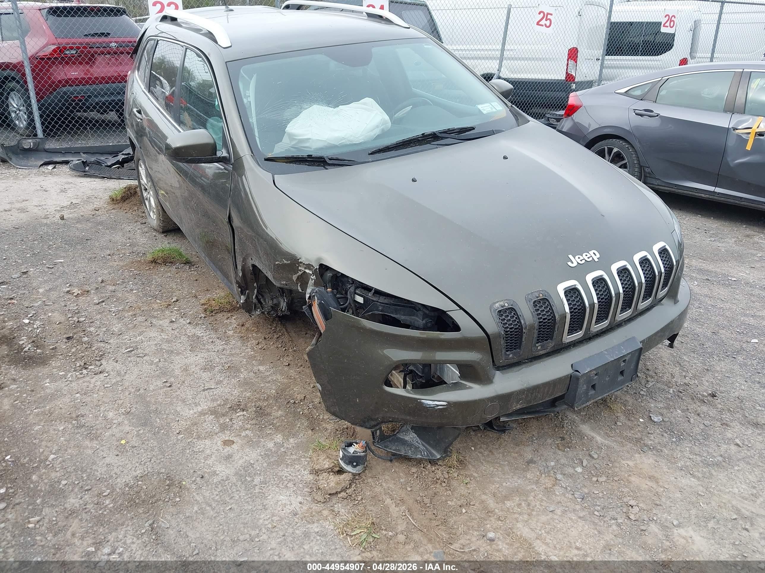 2014 Jeep Cherokee Latitude Коричневый vin: 1C4PJMCS6EW310528