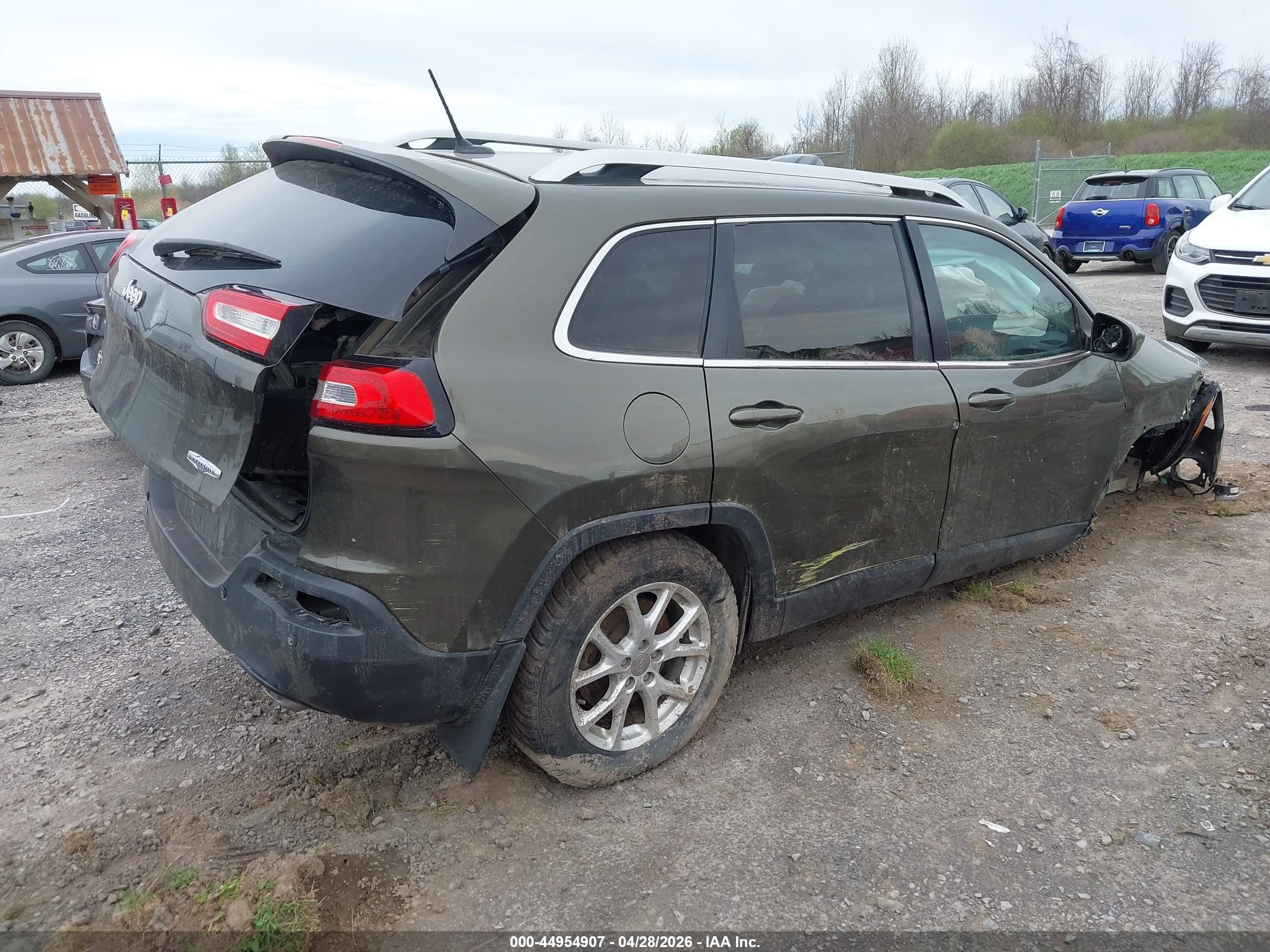 2014 Jeep Cherokee Latitude Коричневый vin: 1C4PJMCS6EW310528
