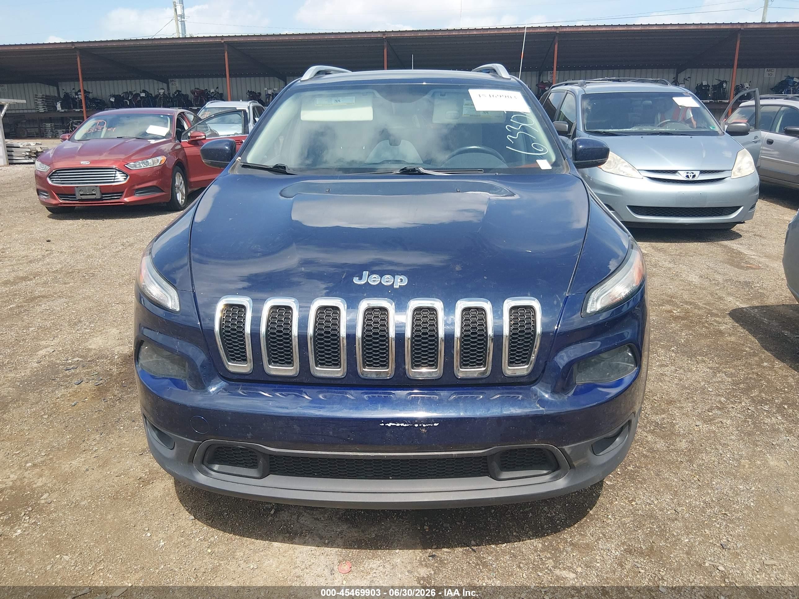 2015 Jeep Cherokee Latitude Dark Blue vin: 1C4PJMCS6FW633074